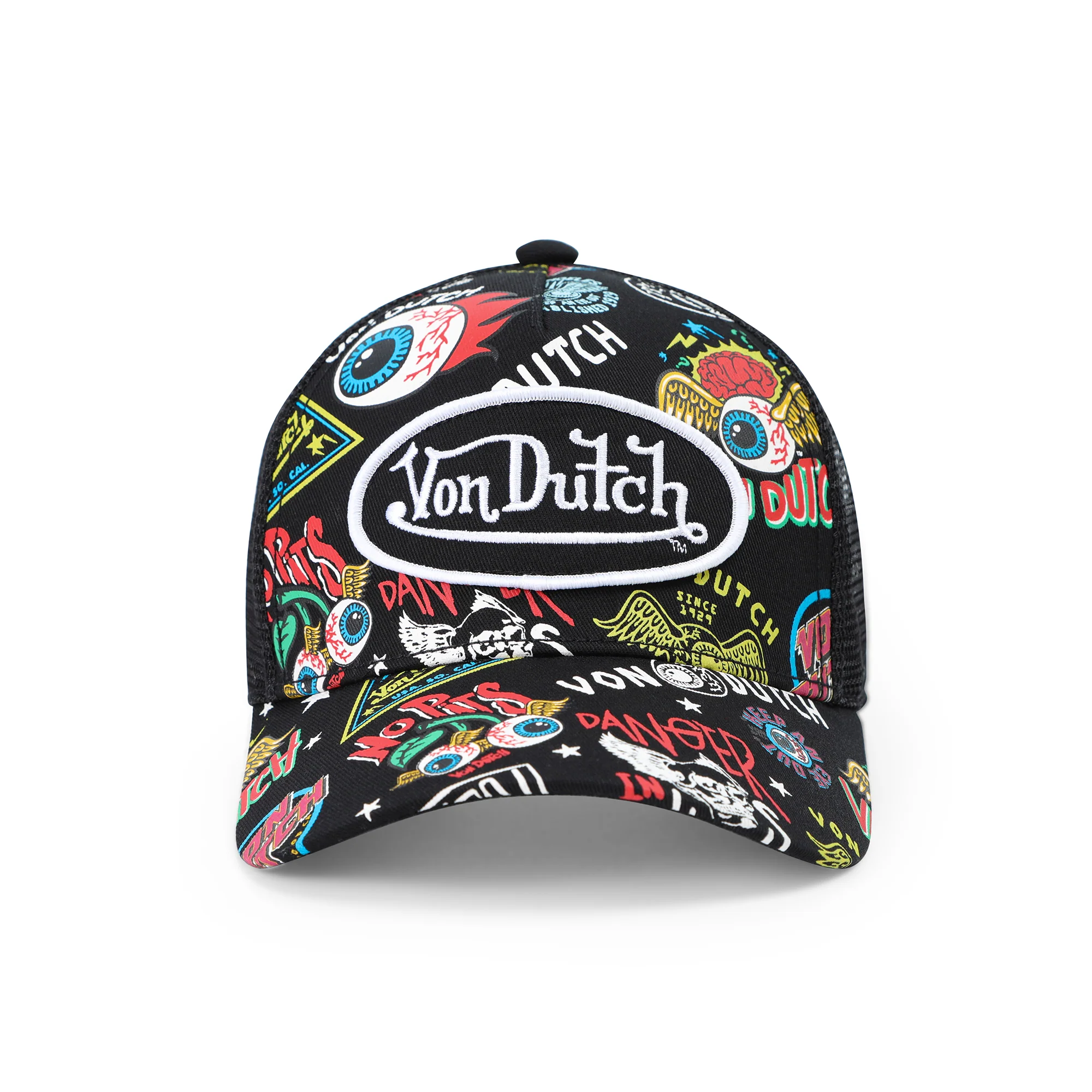 2611-kids-classic-trucker-hat-all-over-black-jax-1.webp Kids Classic Trucker Hat - All Over Black Jax