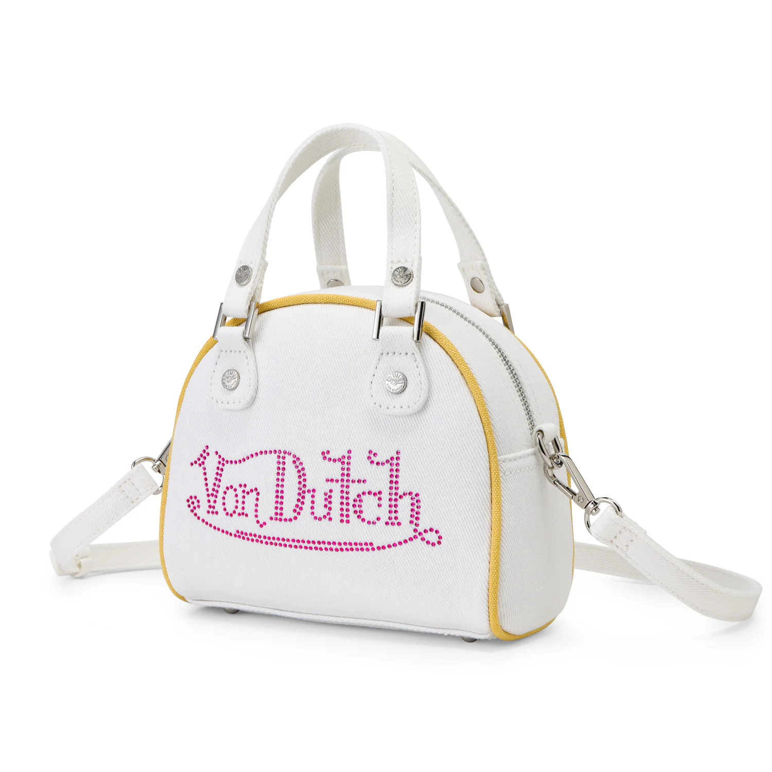 344-rhinestone-bowling-bag-white-denim-2.webp Rhinestone Bowling Bag - White Denim