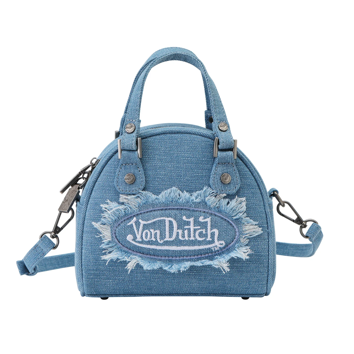 350-denim-patch-bowling-bag-light-denim-1.webp Denim Patch Bowling Bag - Light Denim