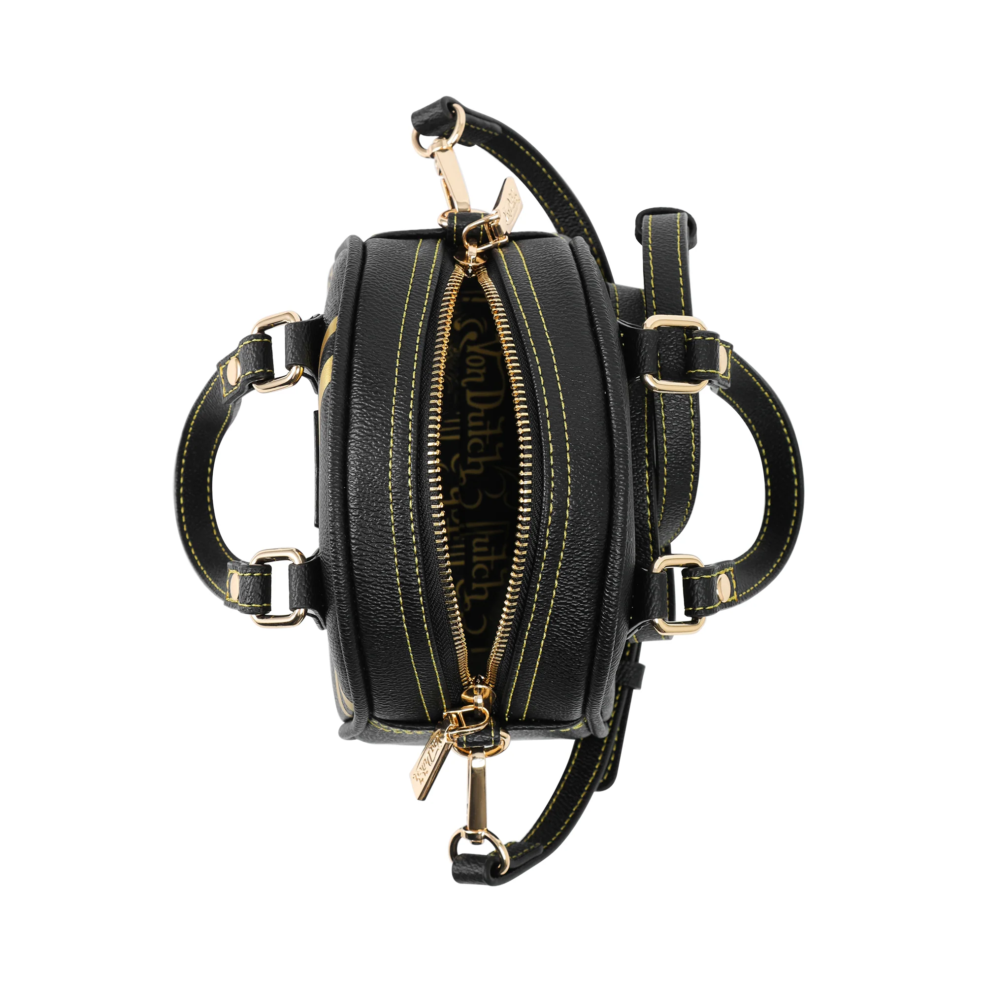 371-mini-bowling-bag-racing-stripe-black-gold-4.webp Mini Bowling Bag - Racing Stripe Black & Gold