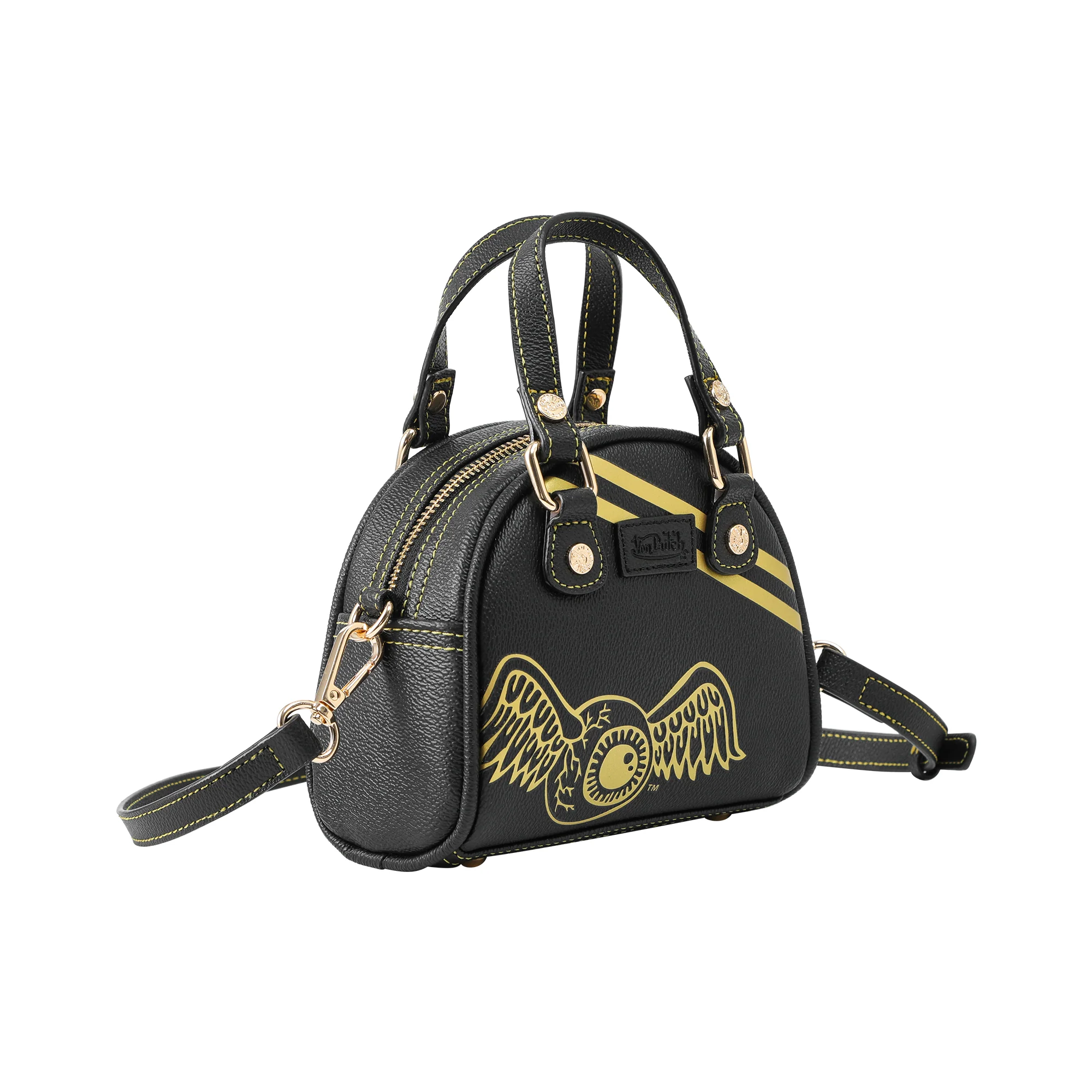 371-mini-bowling-bag-racing-stripe-black-gold-6.webp Mini Bowling Bag - Racing Stripe Black & Gold