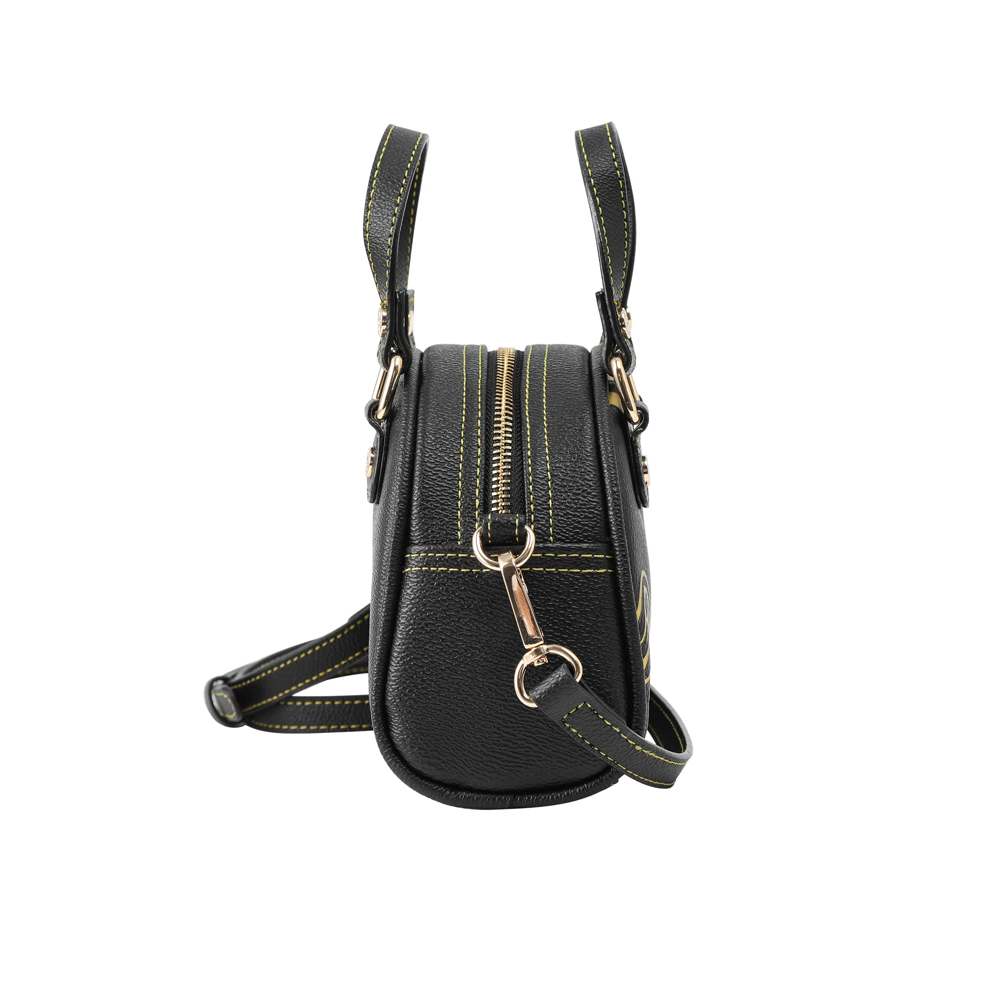 371-mini-bowling-bag-racing-stripe-black-gold-7.webp Mini Bowling Bag - Racing Stripe Black & Gold