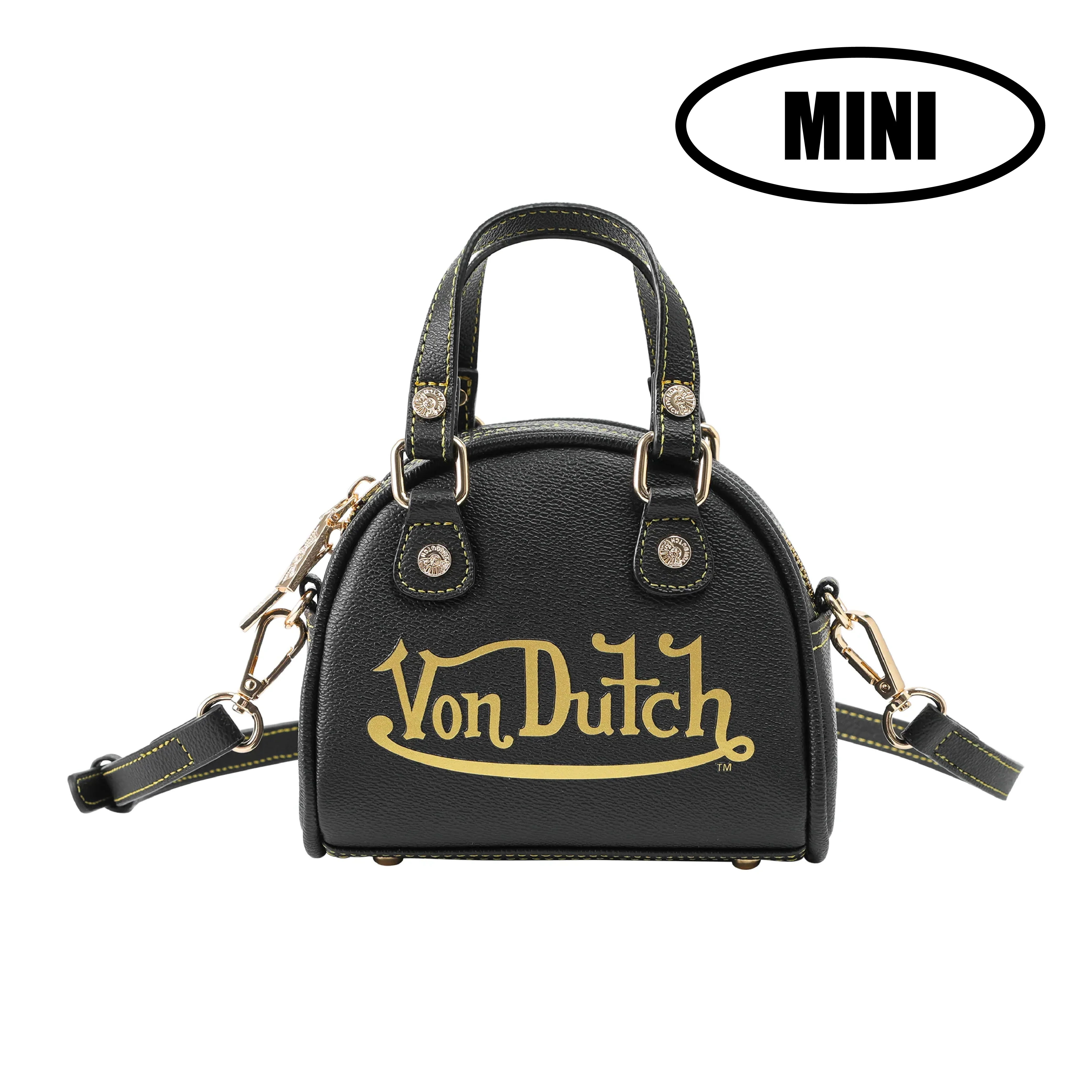 371-mini-bowling-bag-racing-stripe-black-gold-8.webp Mini Bowling Bag - Racing Stripe Black & Gold