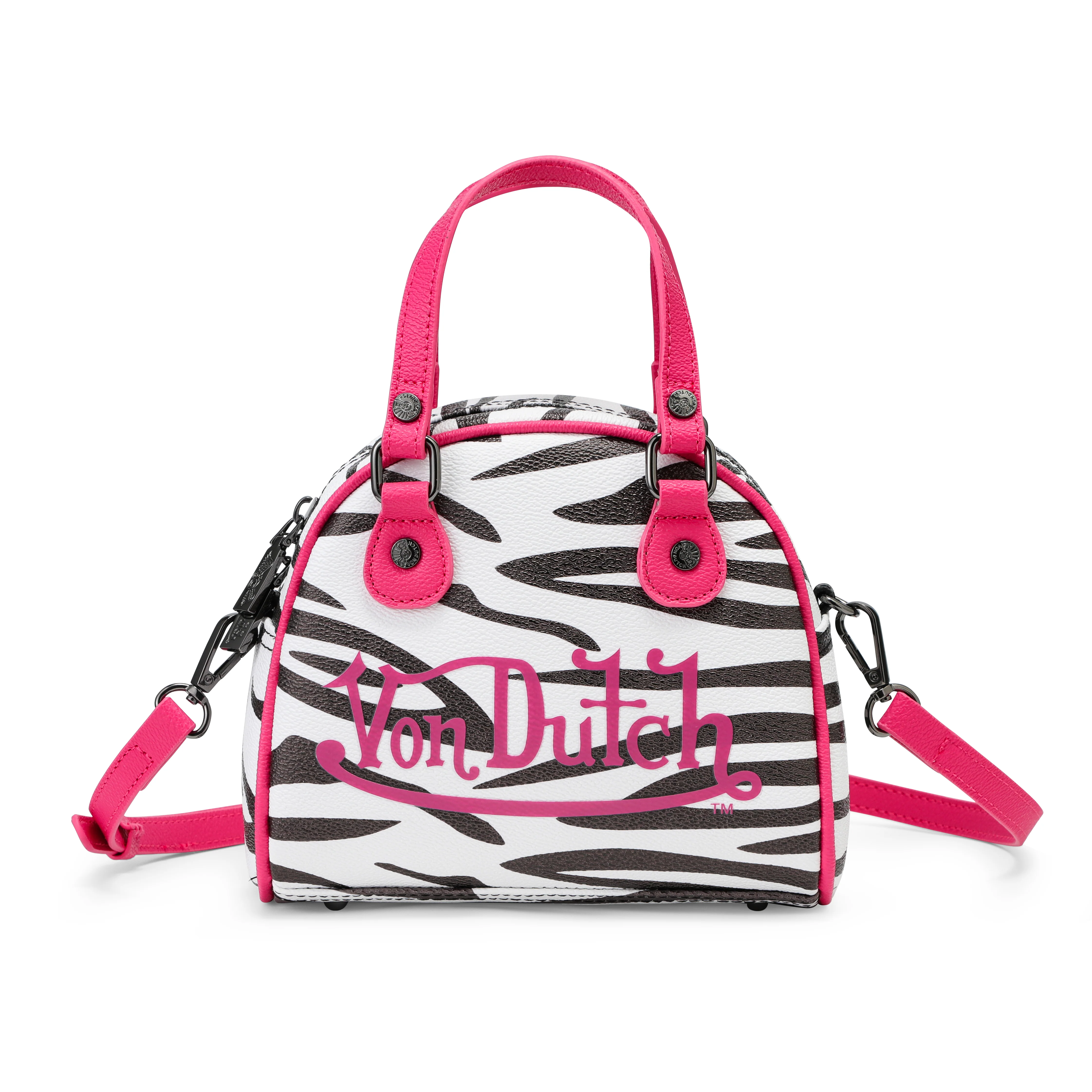 Zebra Bowling Bag - Pink