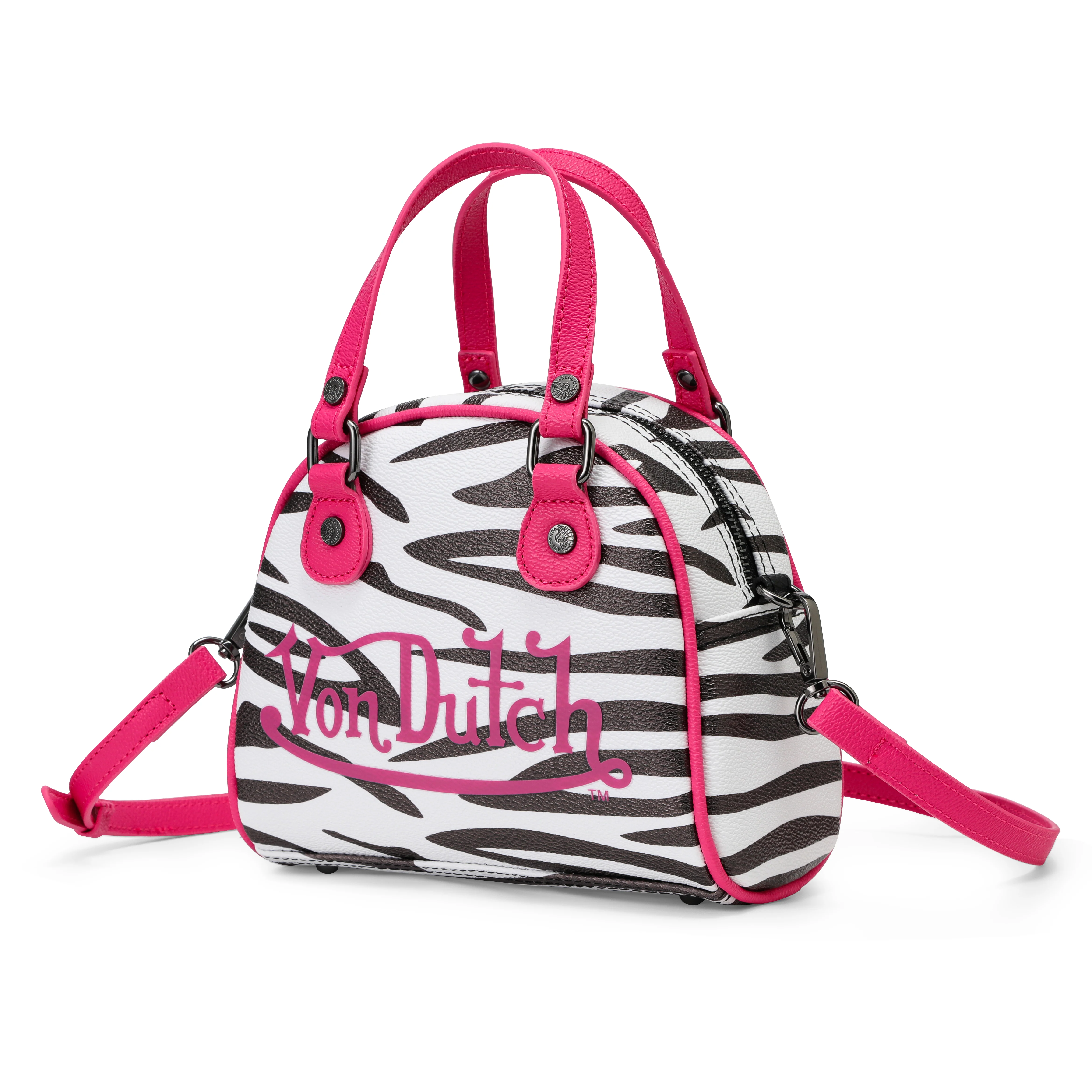 396-zebra-bowling-bag-pink-2.webp Zebra Bowling Bag - Pink