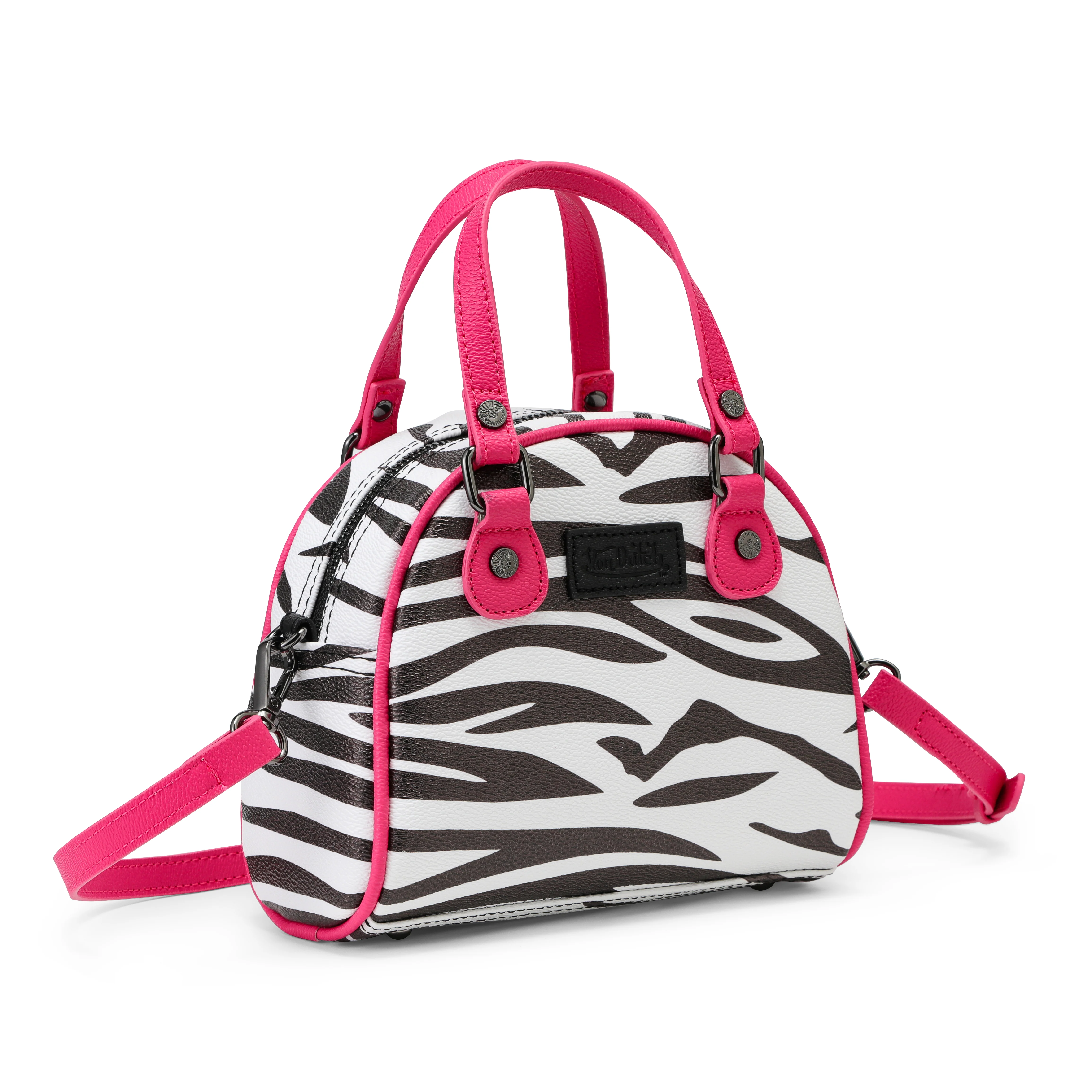 396-zebra-bowling-bag-pink-4.webp Zebra Bowling Bag - Pink