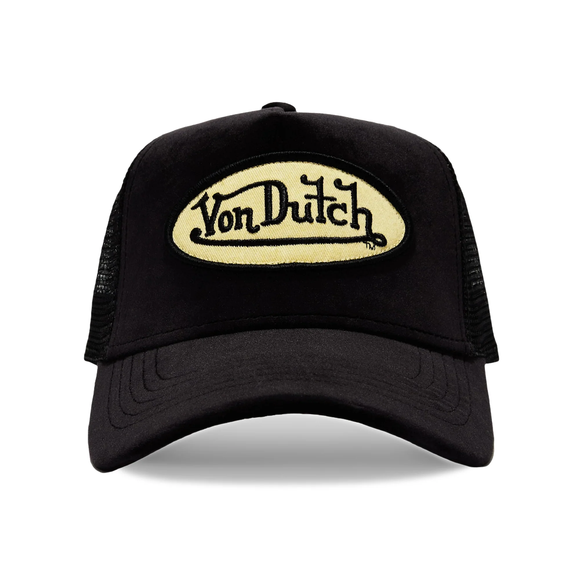 Von Dutch Black Velvet Trucker Hat
