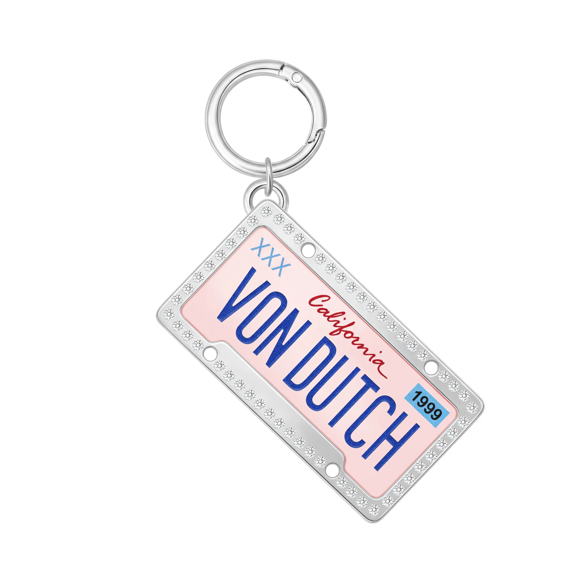576-license-plate-keychain-pink-1.webp LICENSE PLATE KEYCHAIN - PINK