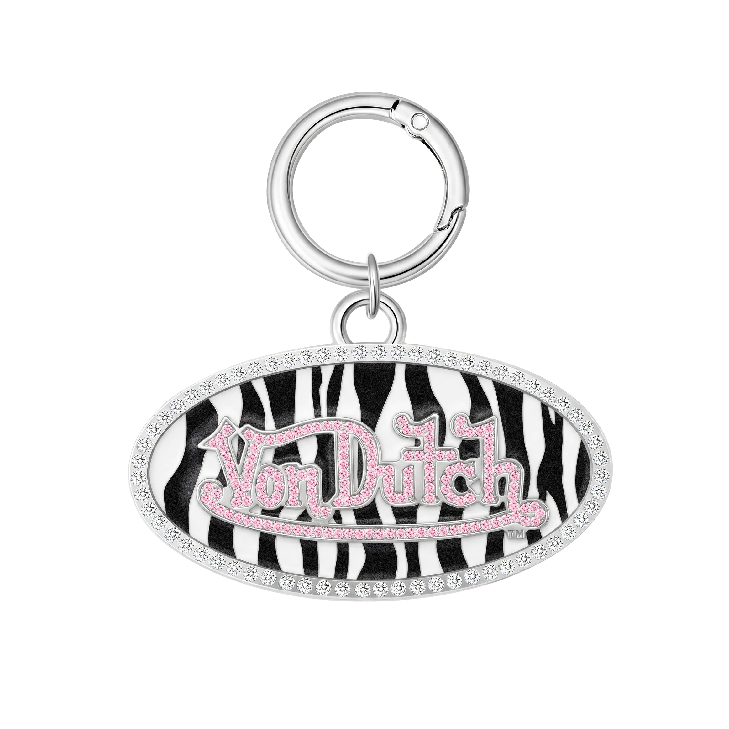 587-oval-charm-keychain-zebra-1.webp OVAL CHARM KEYCHAIN - ZEBRA