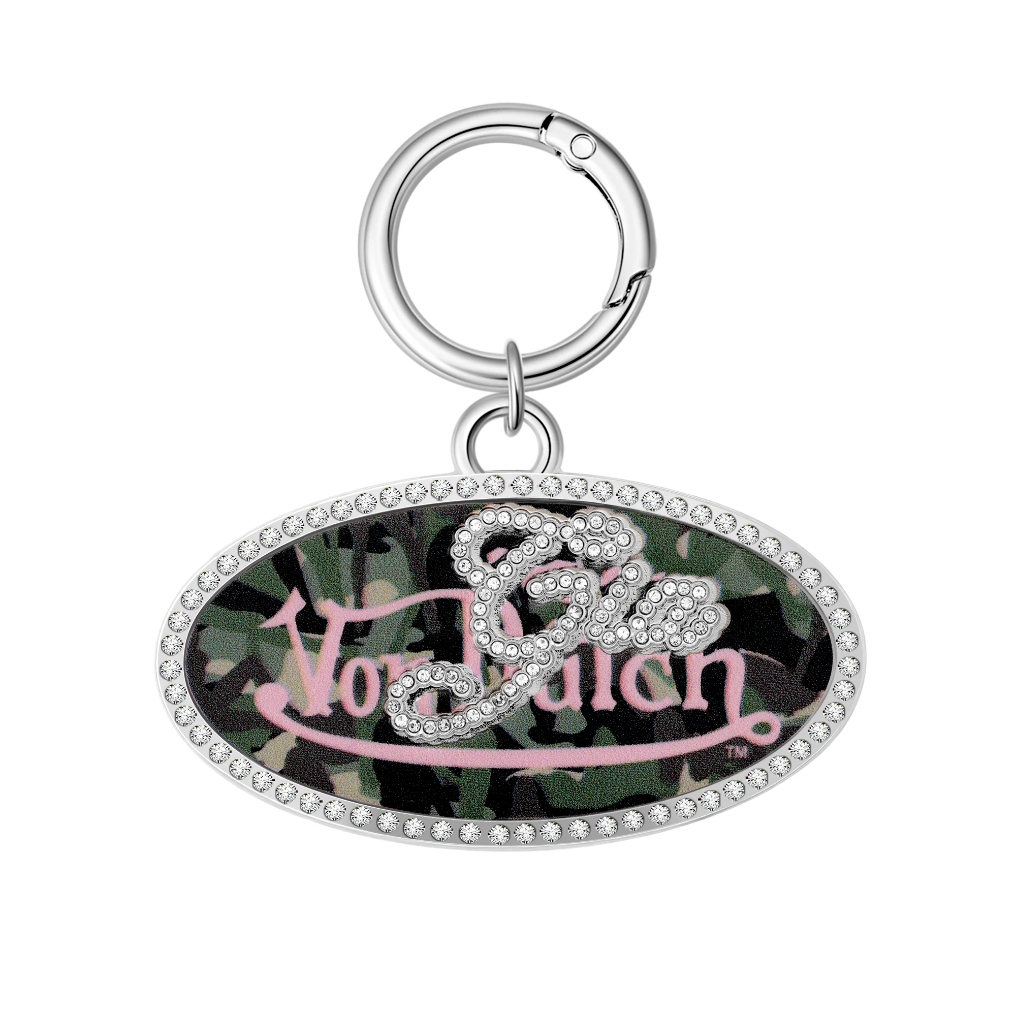 603-i.am.gia-x-von-dutch-oval-keychain-pink-camo-1.webp I.AM.GIA X VON DUTCH OVAL KEYCHAIN - PINK CAMO
