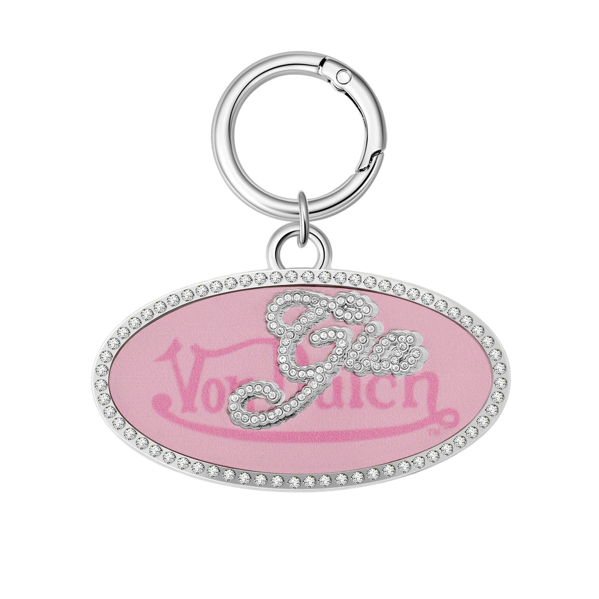 603-i.am.gia-x-von-dutch-oval-keychain-pink-camo-2.webp I.AM.GIA X VON DUTCH OVAL KEYCHAIN - PINK CAMO