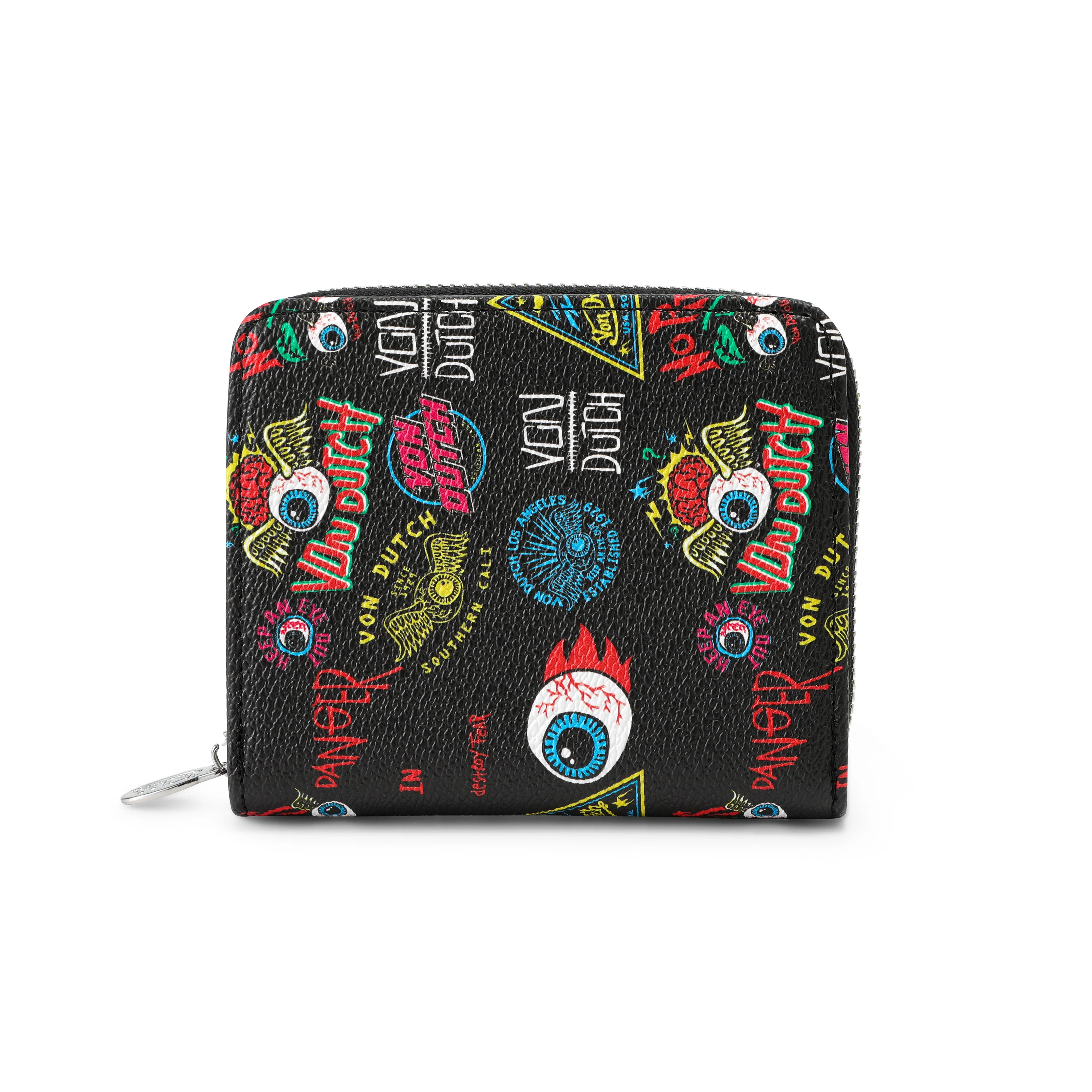 604-jax-print-zip-up-wallet-black-1.webp Jax Print Zip-up Wallet - Black