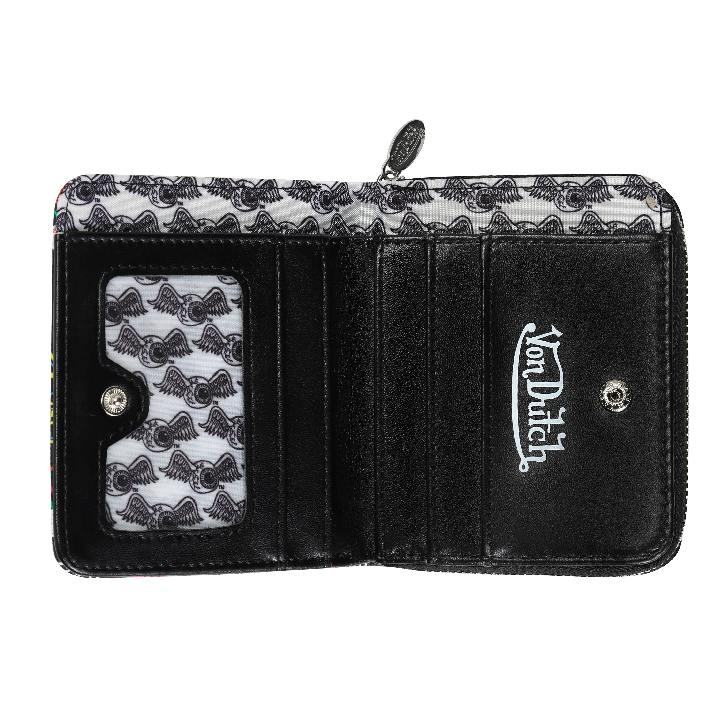 604-jax-print-zip-up-wallet-black-2.webp Jax Print Zip-up Wallet - Black