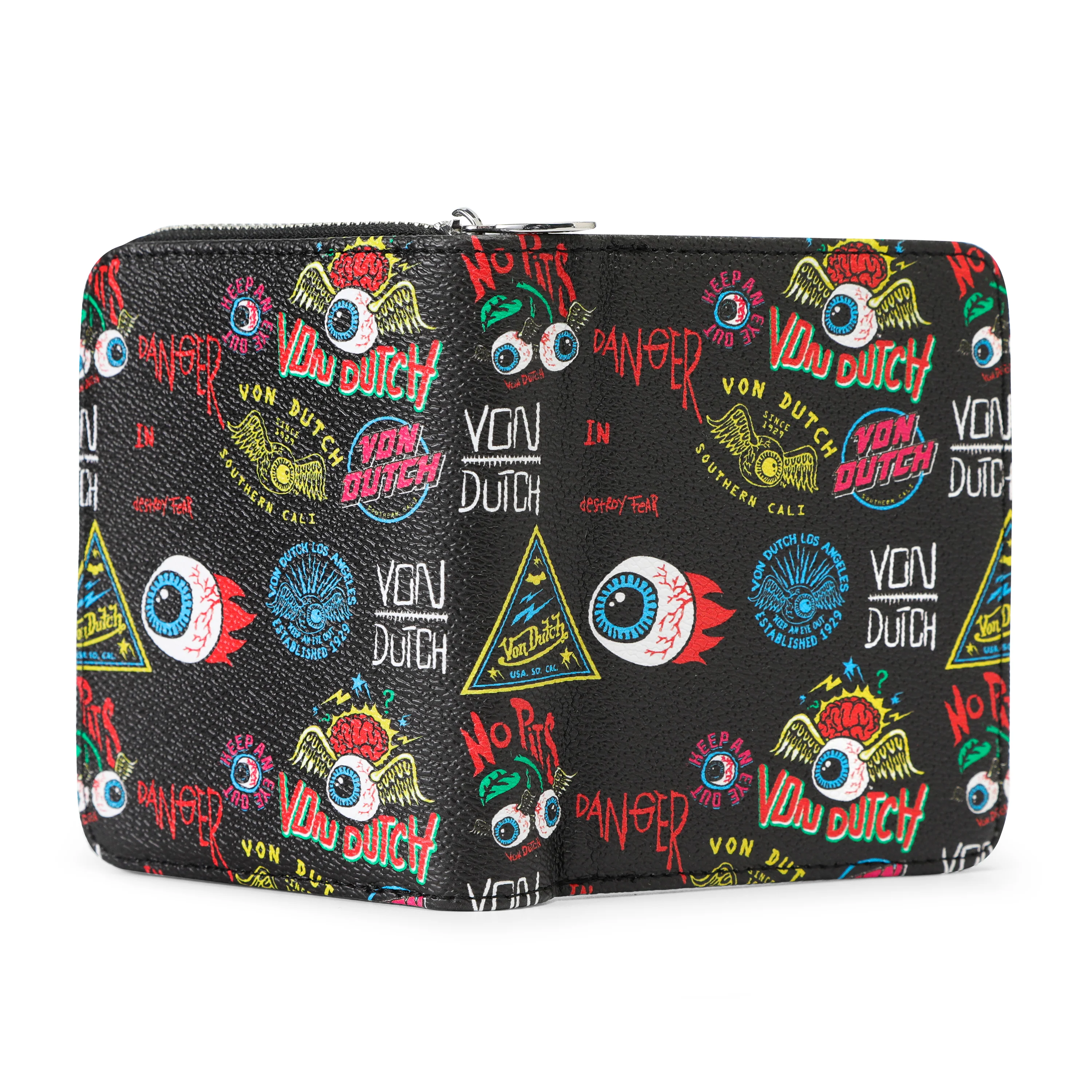 604-jax-print-zip-up-wallet-black-3.webp Jax Print Zip-up Wallet - Black
