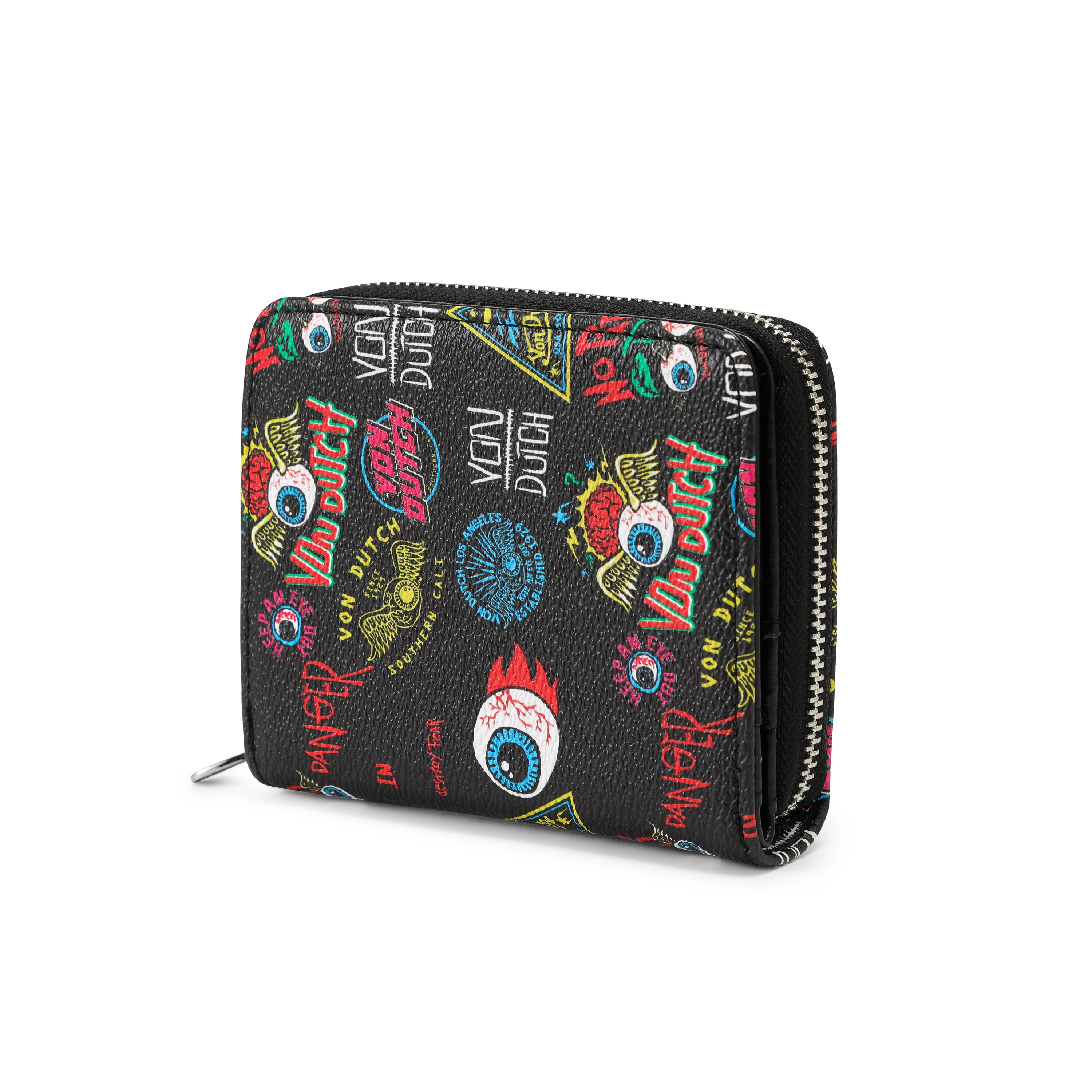 604-jax-print-zip-up-wallet-black-4.webp Jax Print Zip-up Wallet - Black