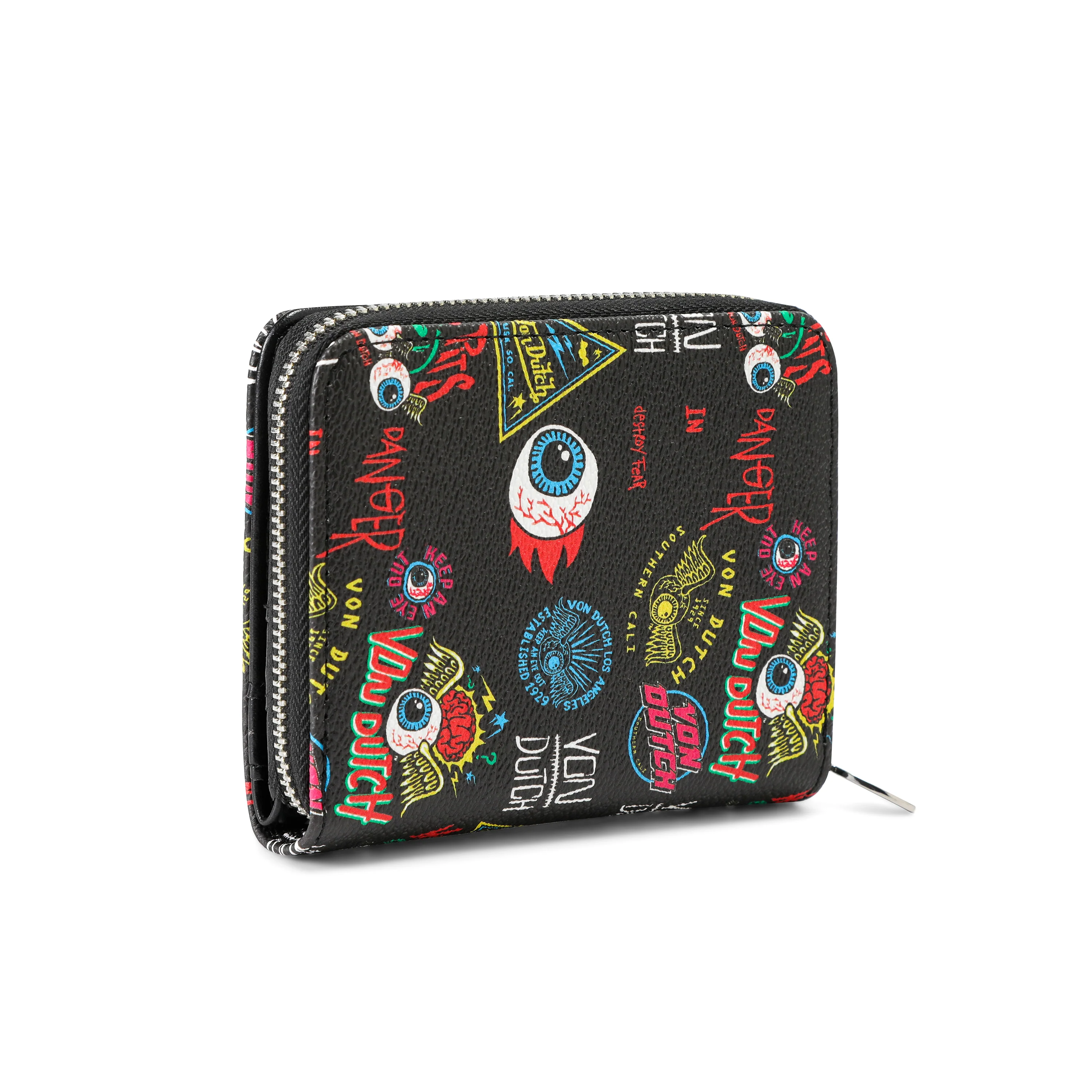 604-jax-print-zip-up-wallet-black-5.webp Jax Print Zip-up Wallet - Black