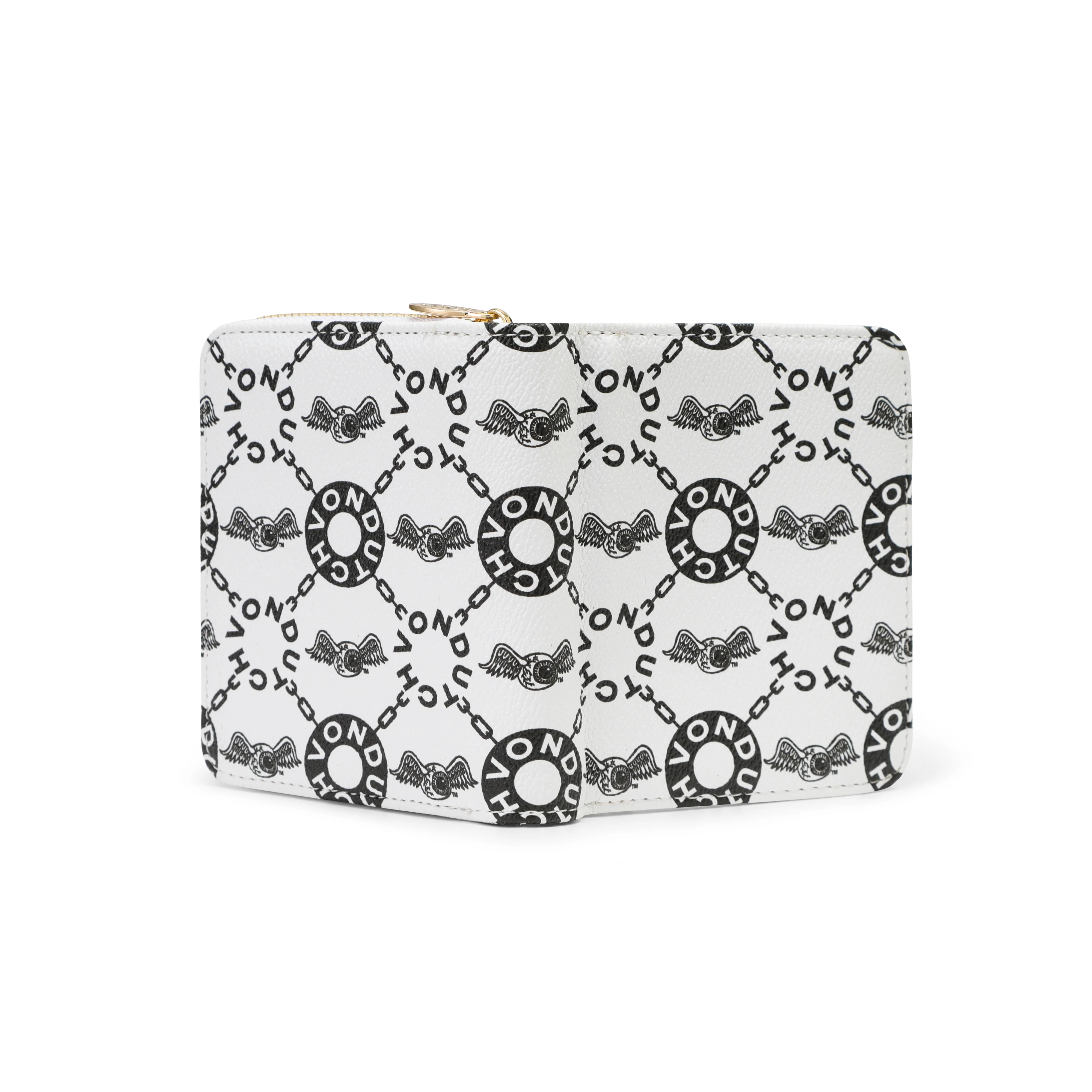 Monogram Zip-Up Wallet - Cream