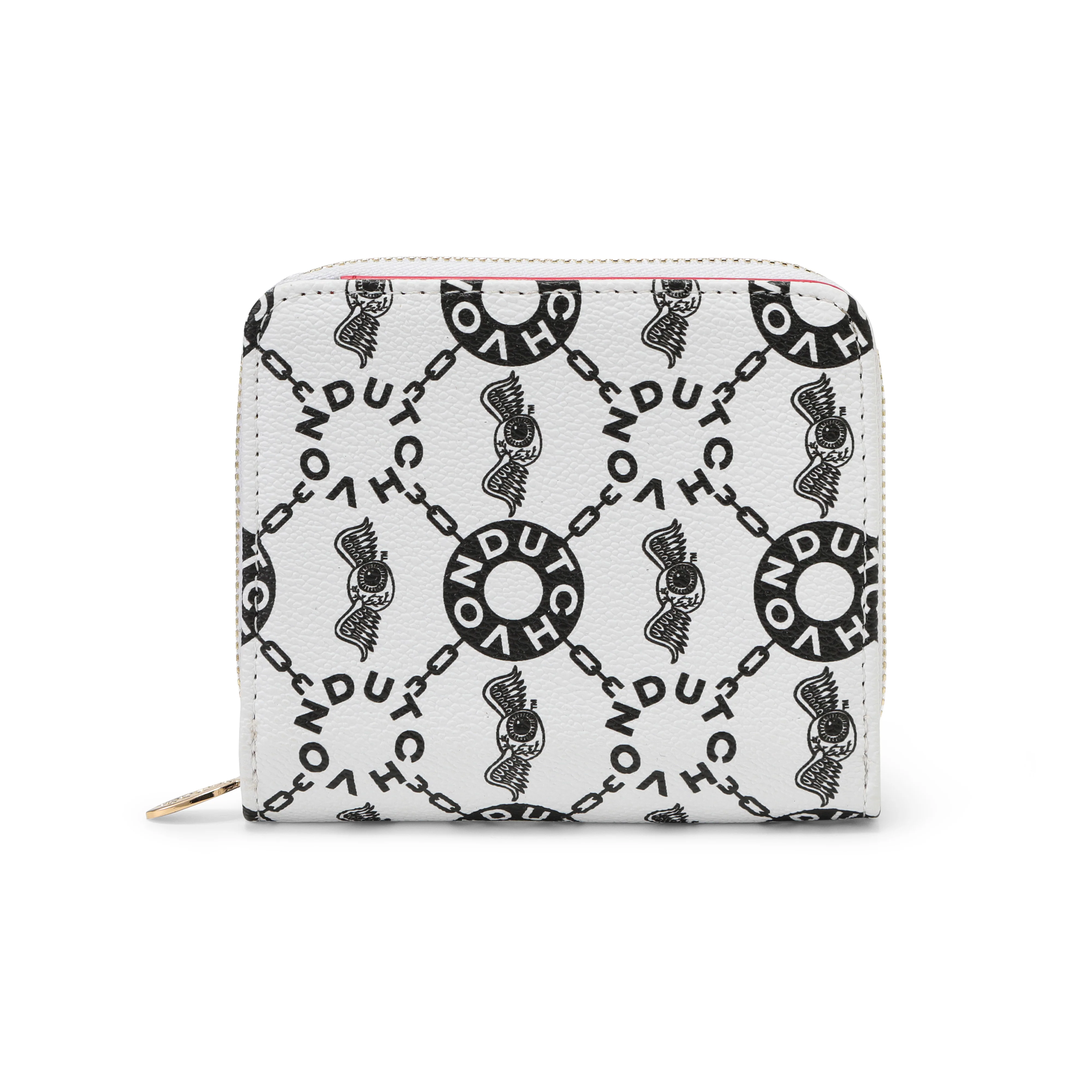 Monogram Zip-Up Wallet - Cream
