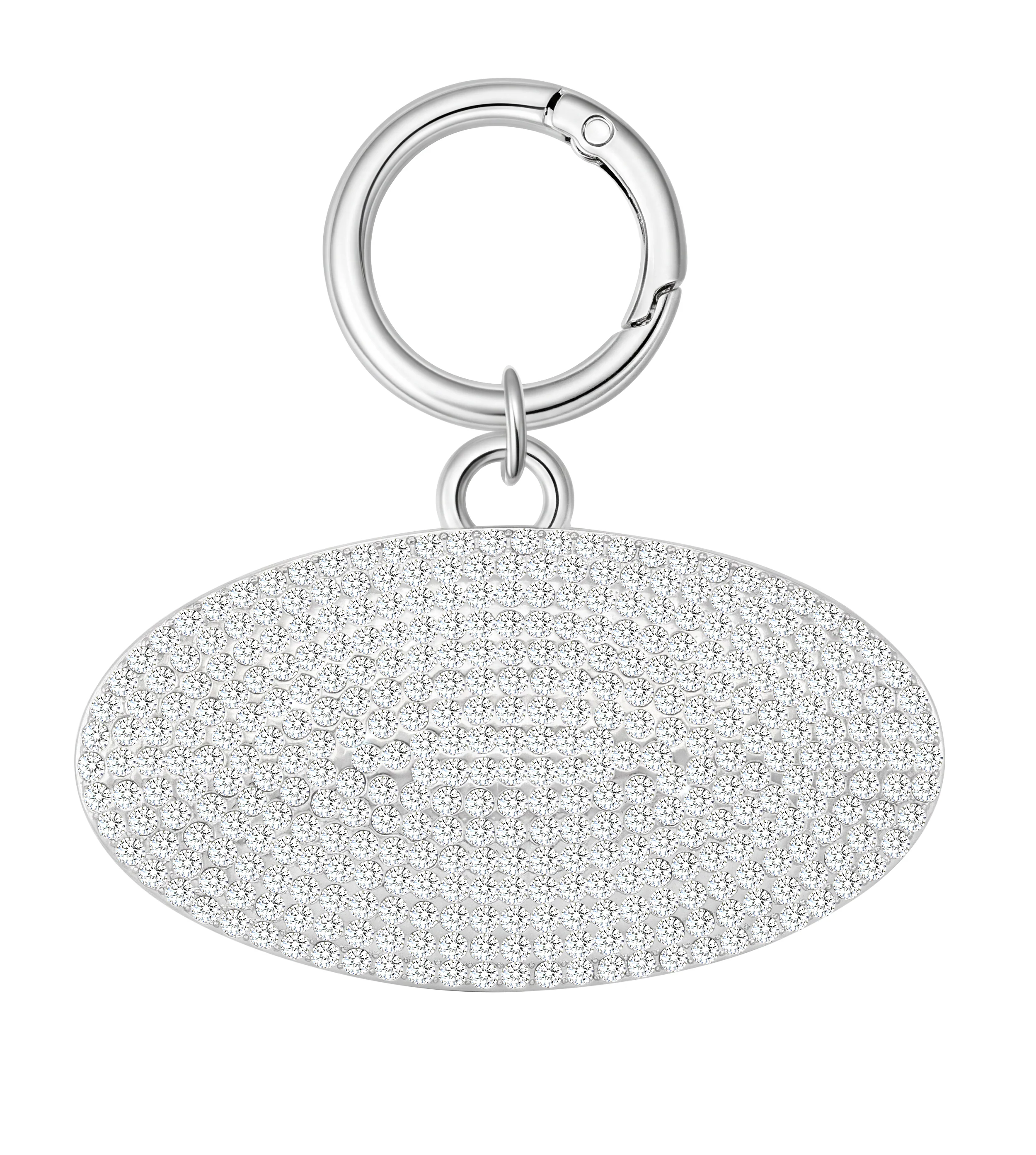 OVAL CHARM KEYCHAIN - ORANGE CAMO