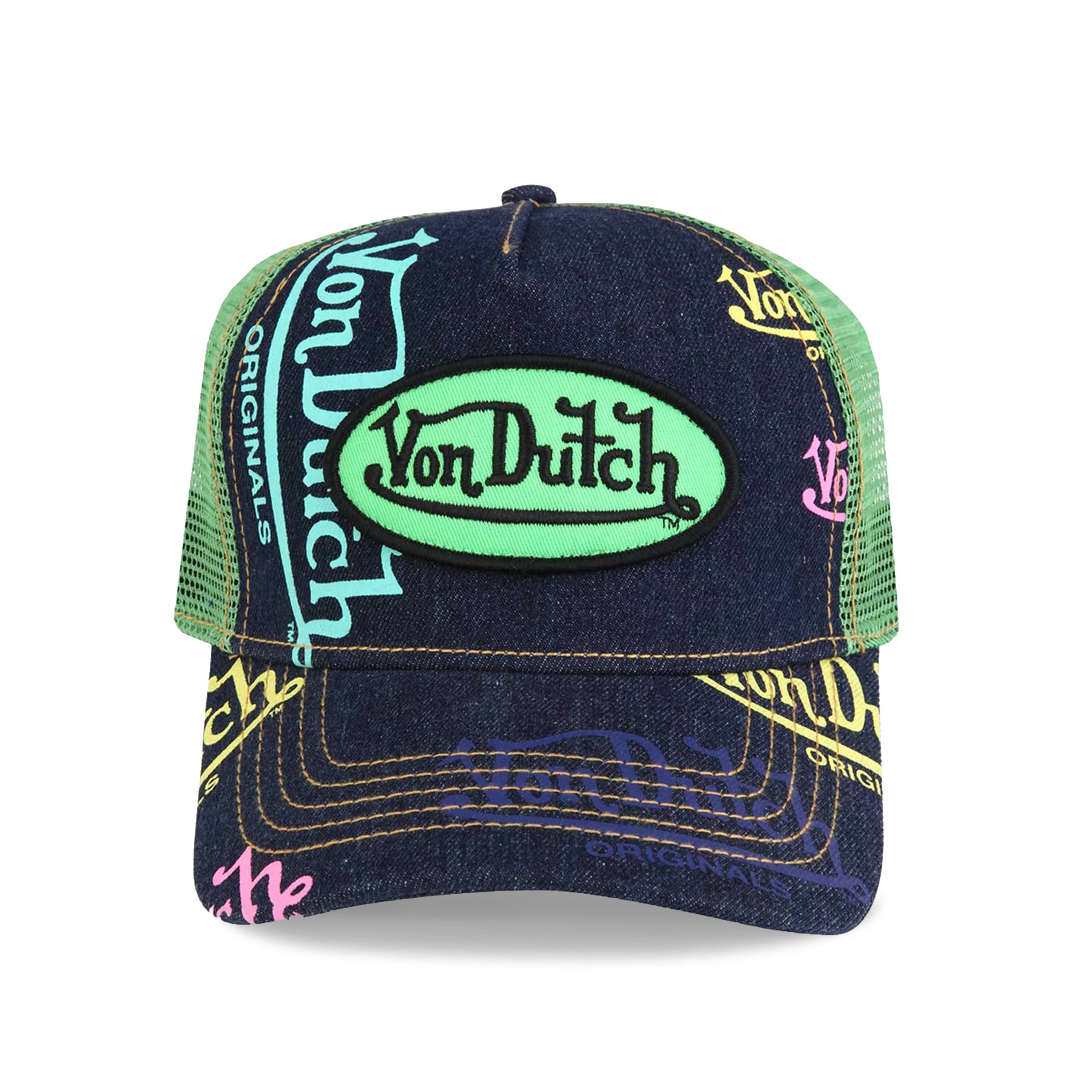 78-navy-denim-apple-logo-trucker-hat-1.webp Navy Denim Apple Logo Trucker Hat