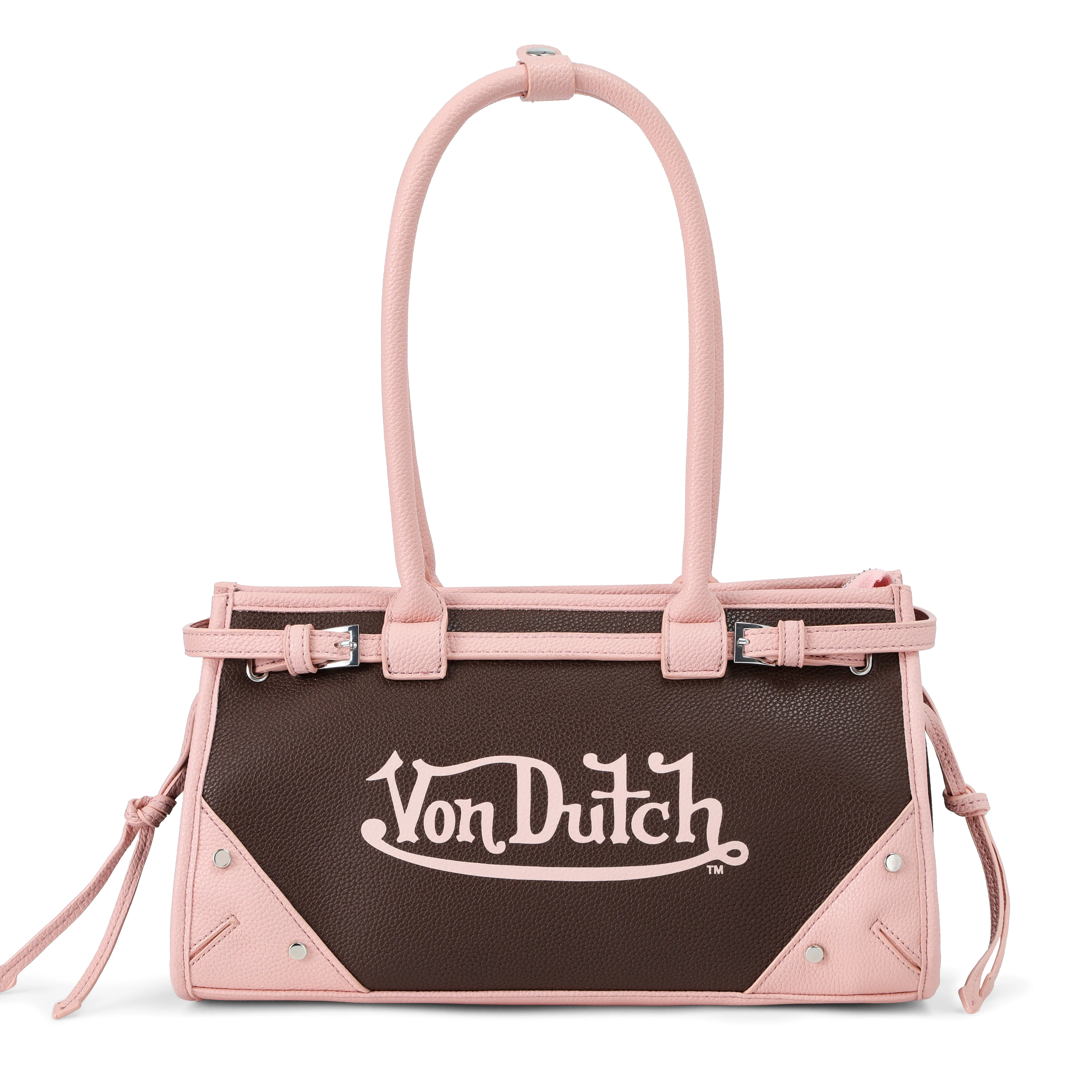 Lane Shoulder Bag - Brown Pink