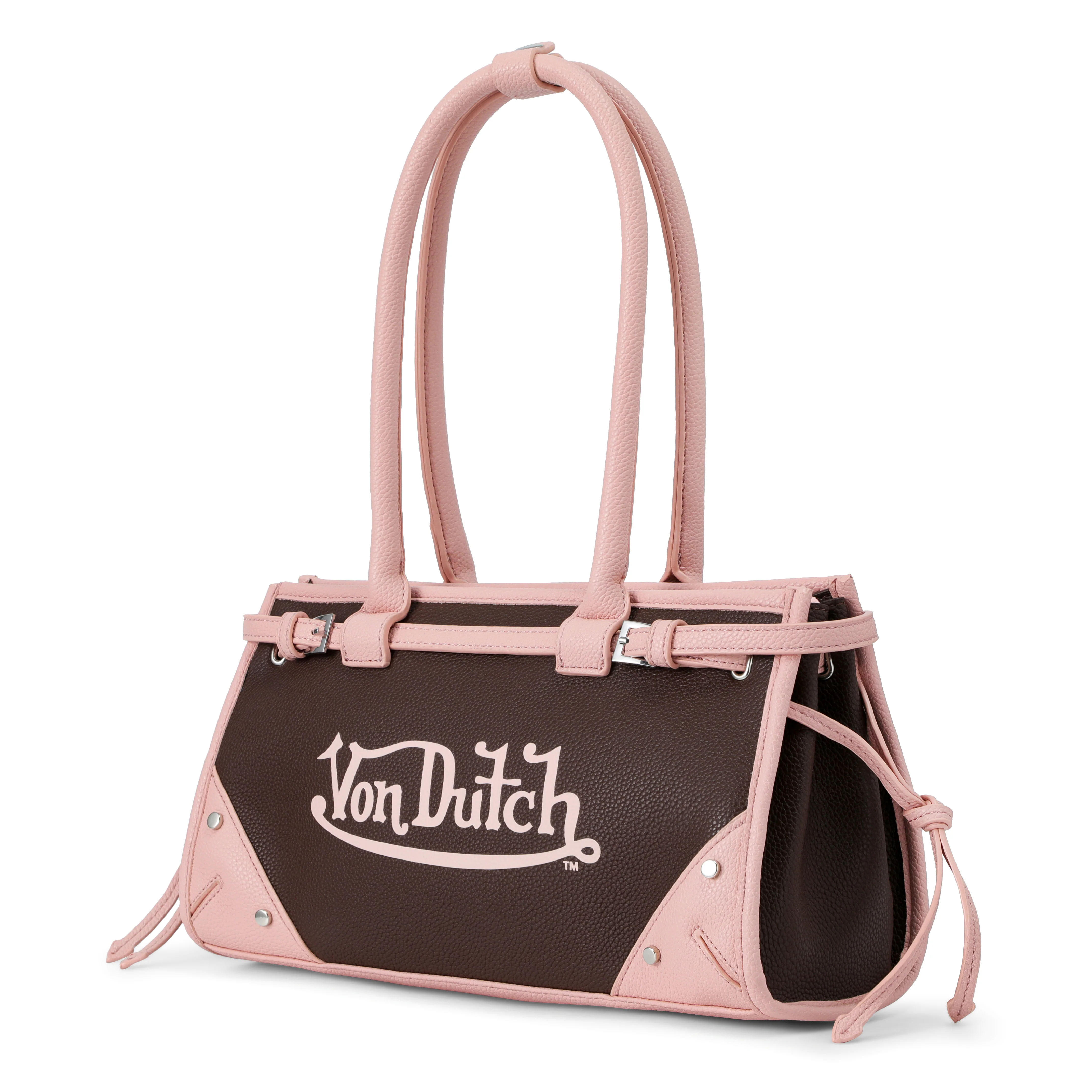 Lane Shoulder Bag - Brown Pink