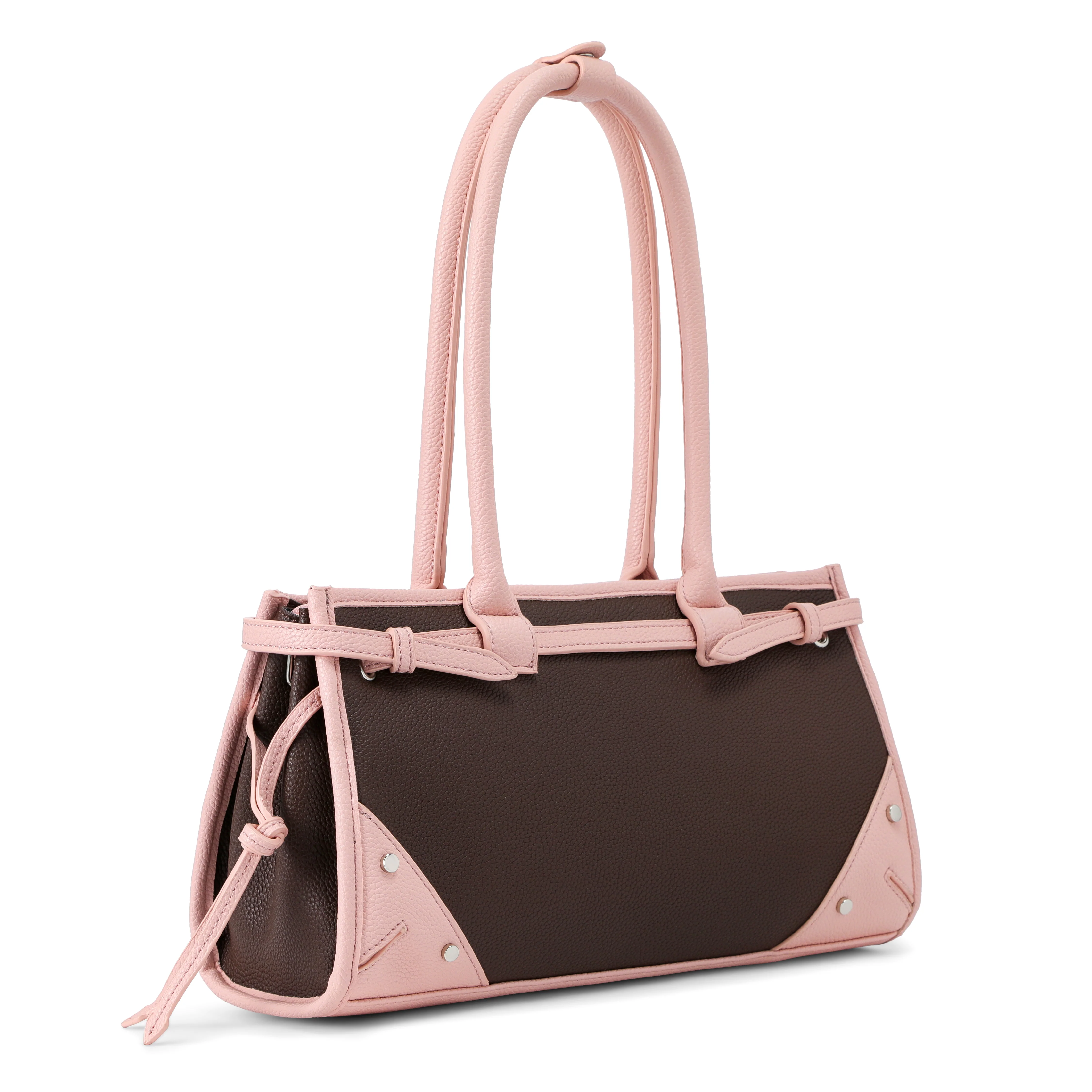 Lane Shoulder Bag - Brown Pink