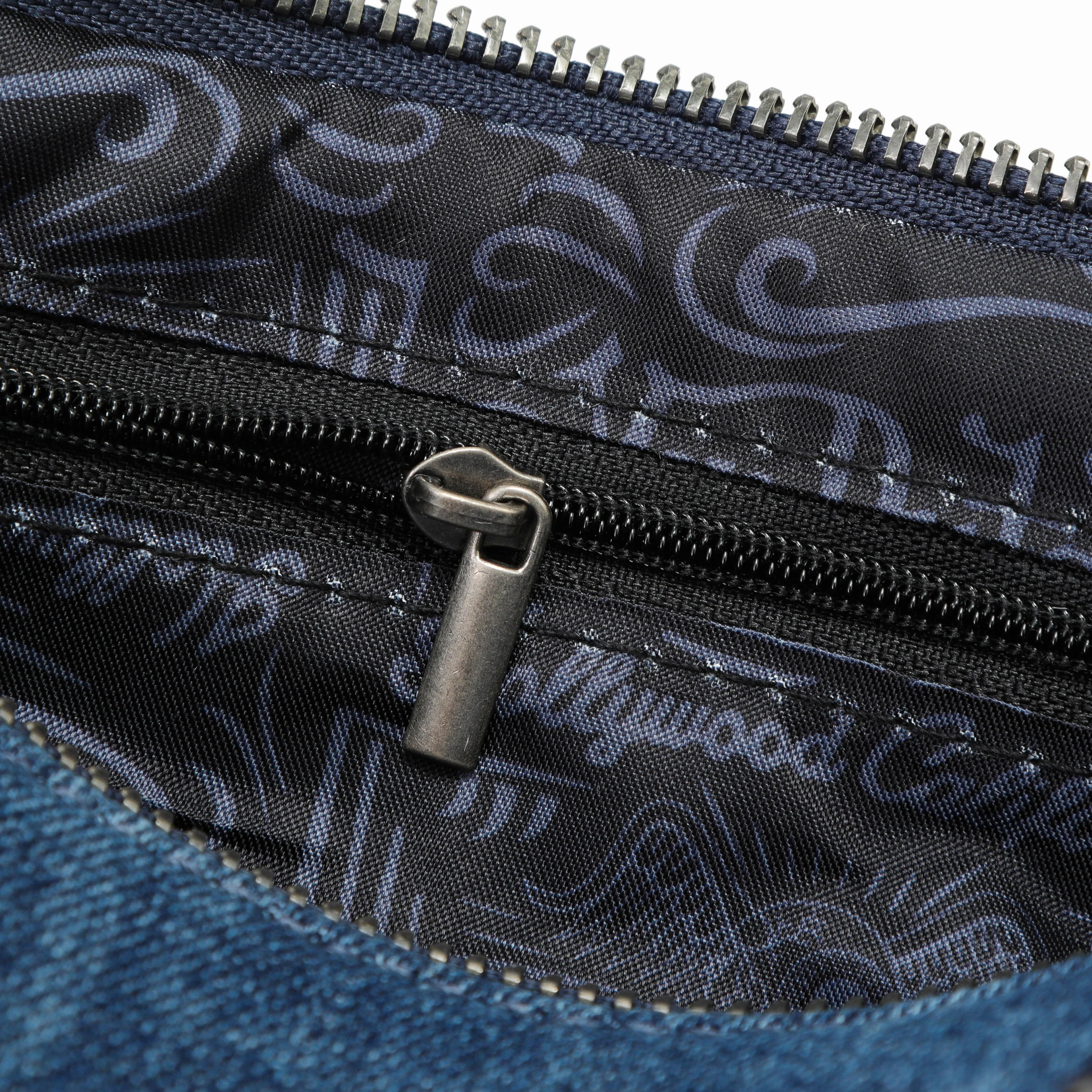 Barrel Bag - Long Barrel Blue Distressed Denim