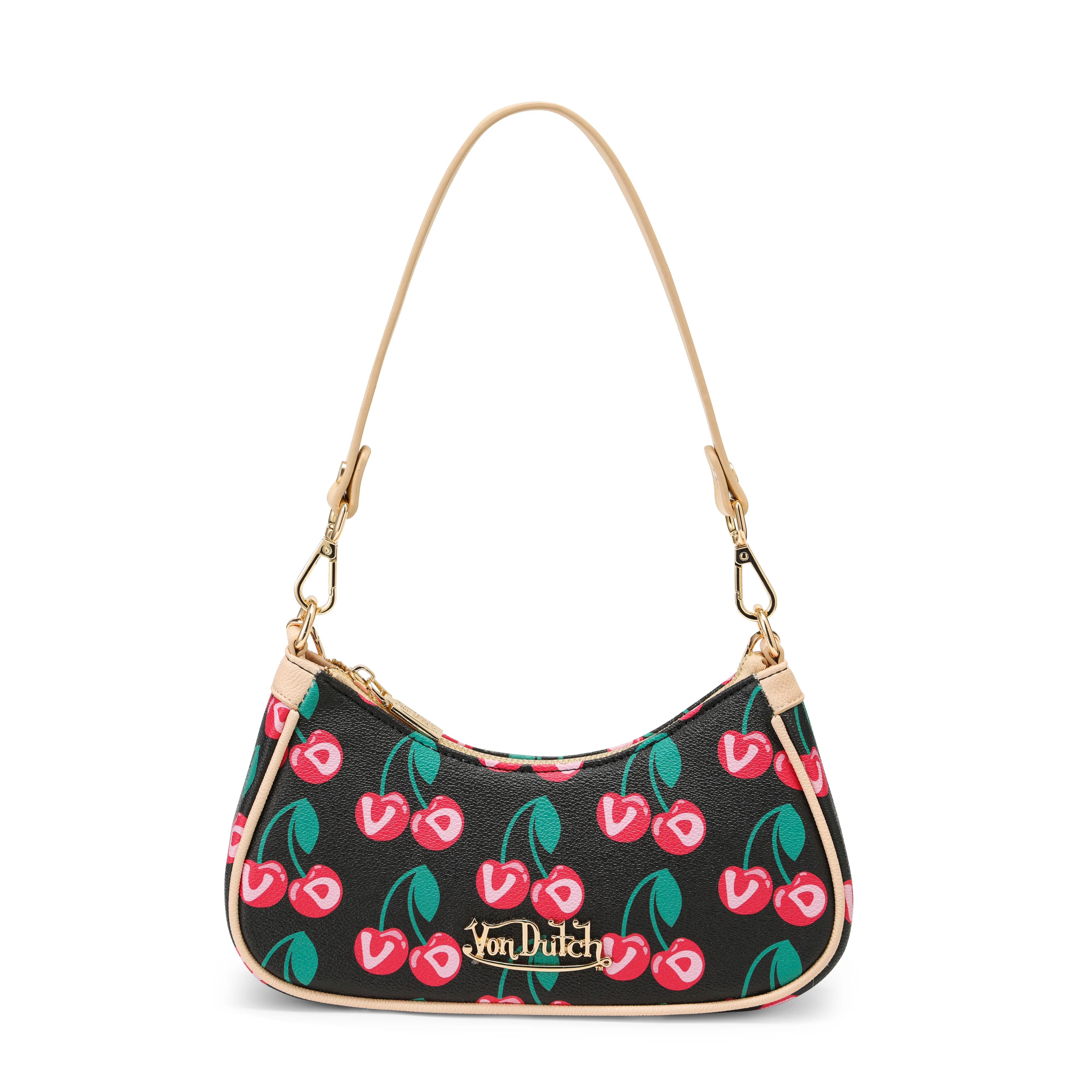 809-cherries-shoulder-bag-black-1.webp Cherries Shoulder Bag - Black