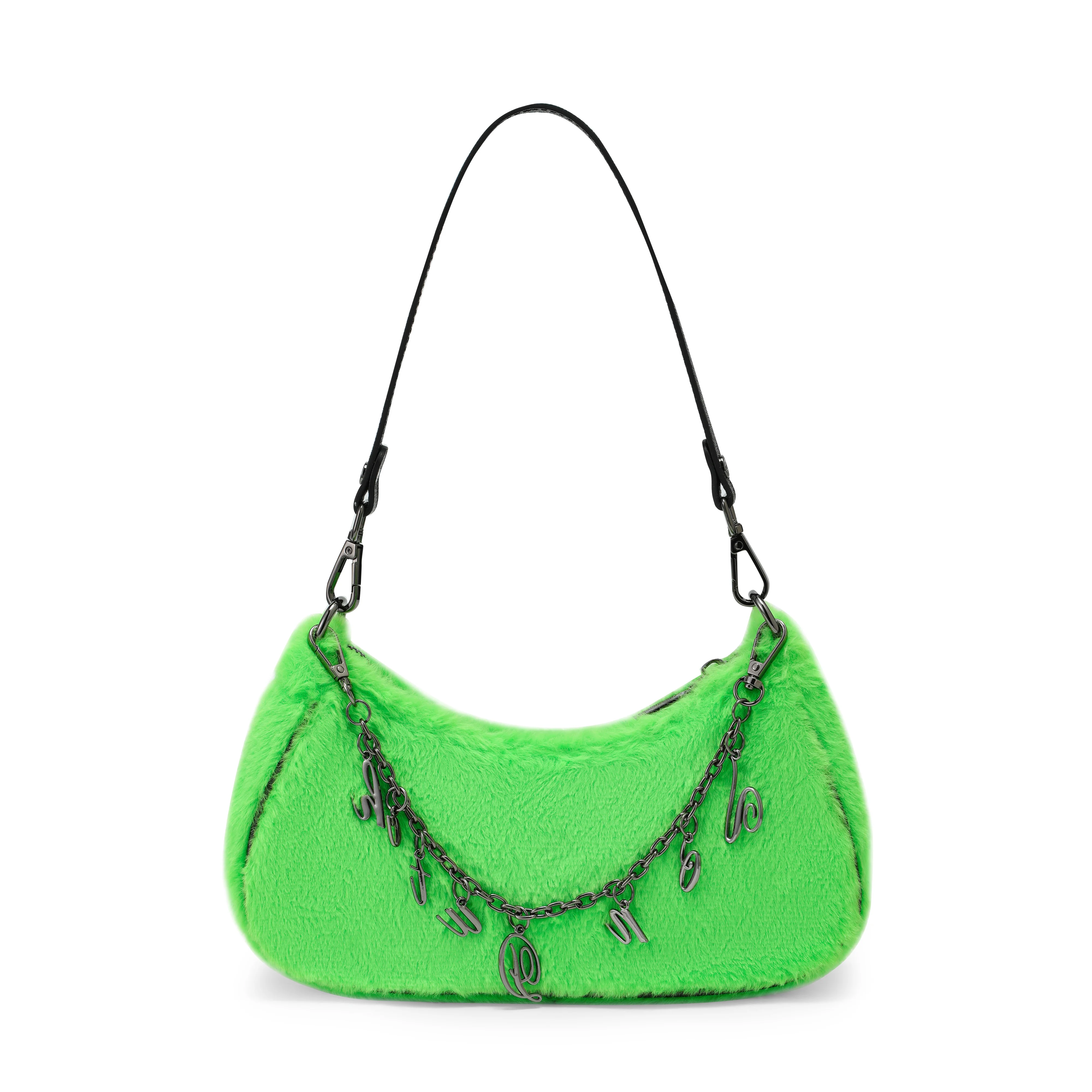 819-green-furry-shoulder-bag-5.webp Green Furry Shoulder Bag