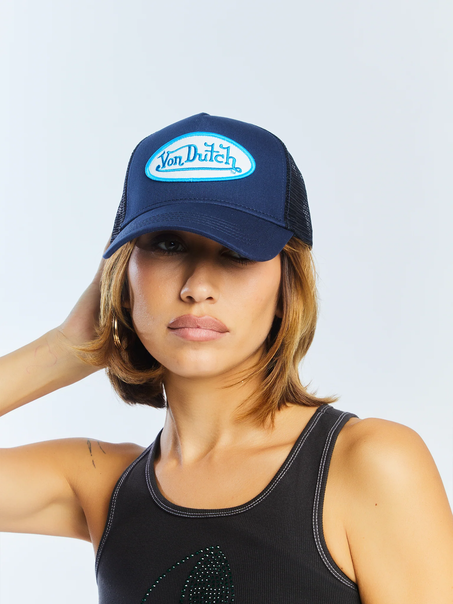 Navy, Blue & White Trucker Hat