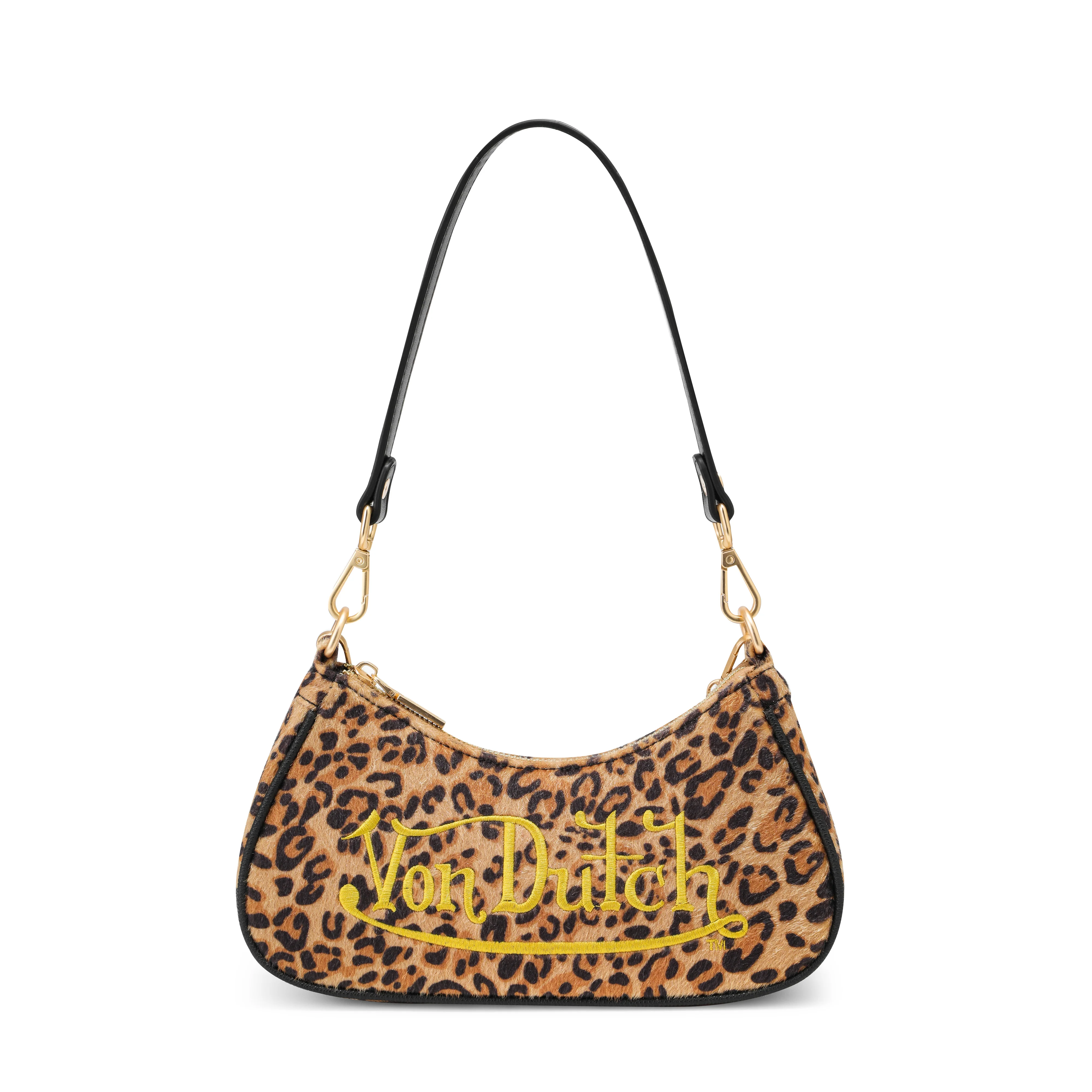 Gold Leopard Shoulder Bag
