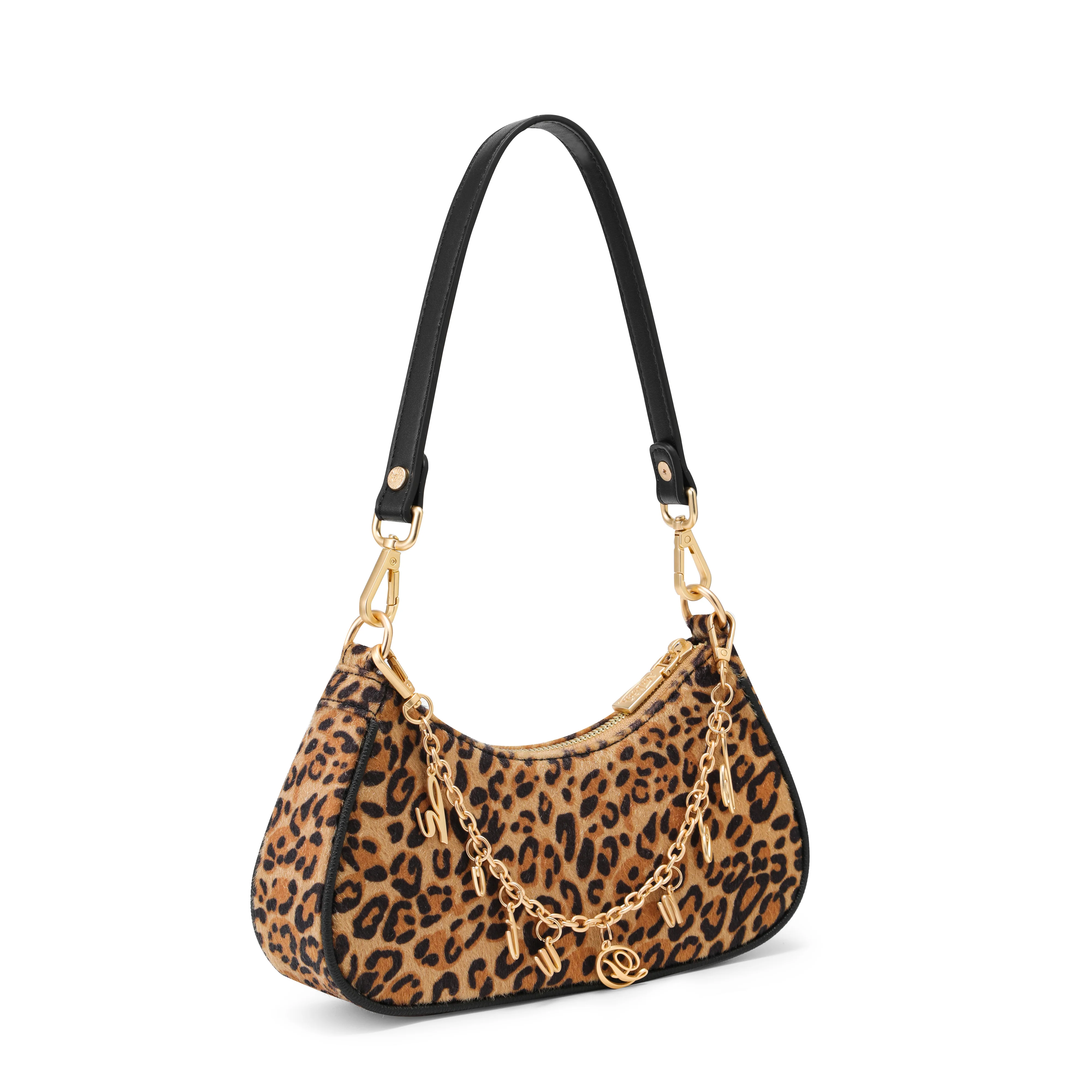 Gold Leopard Shoulder Bag