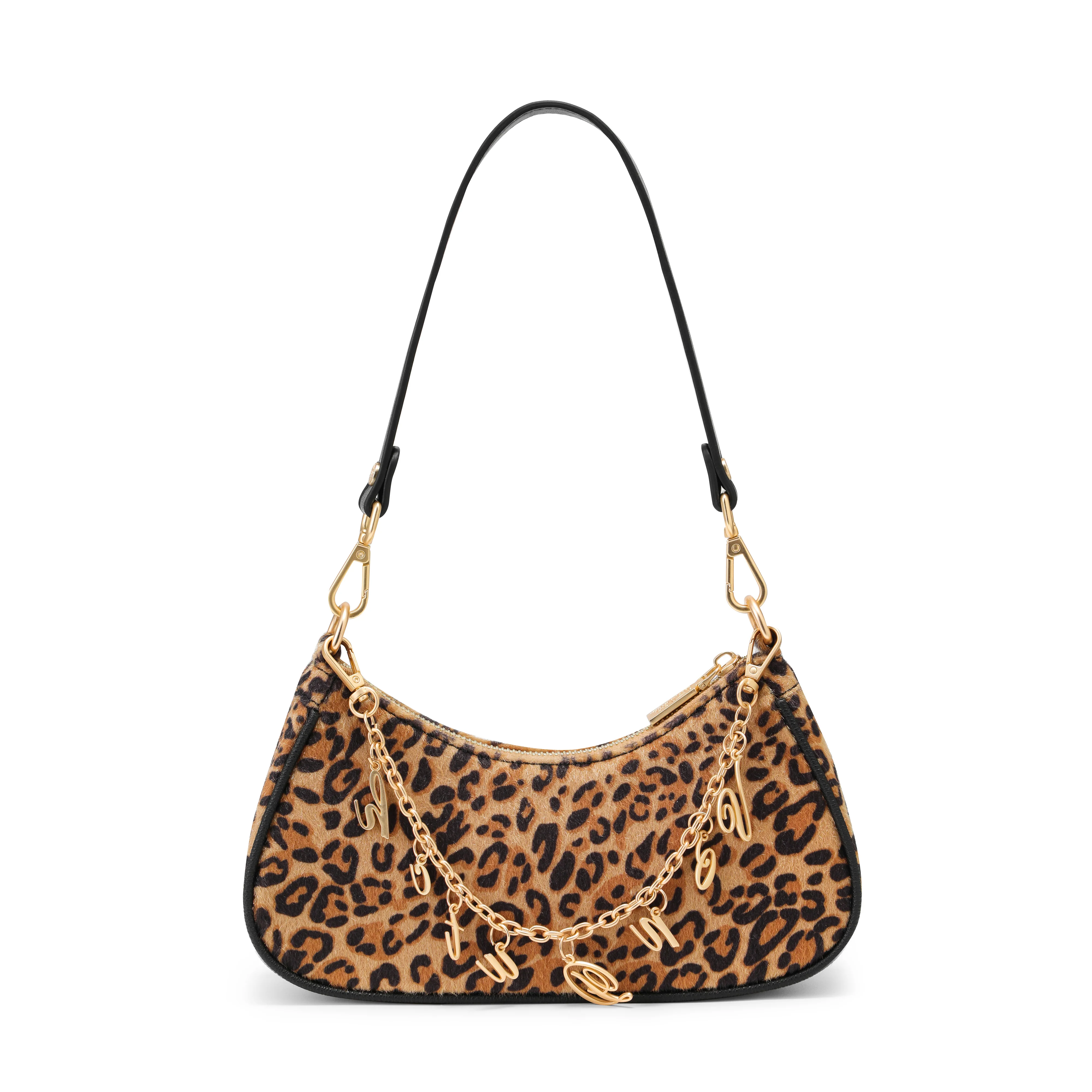 Gold Leopard Shoulder Bag