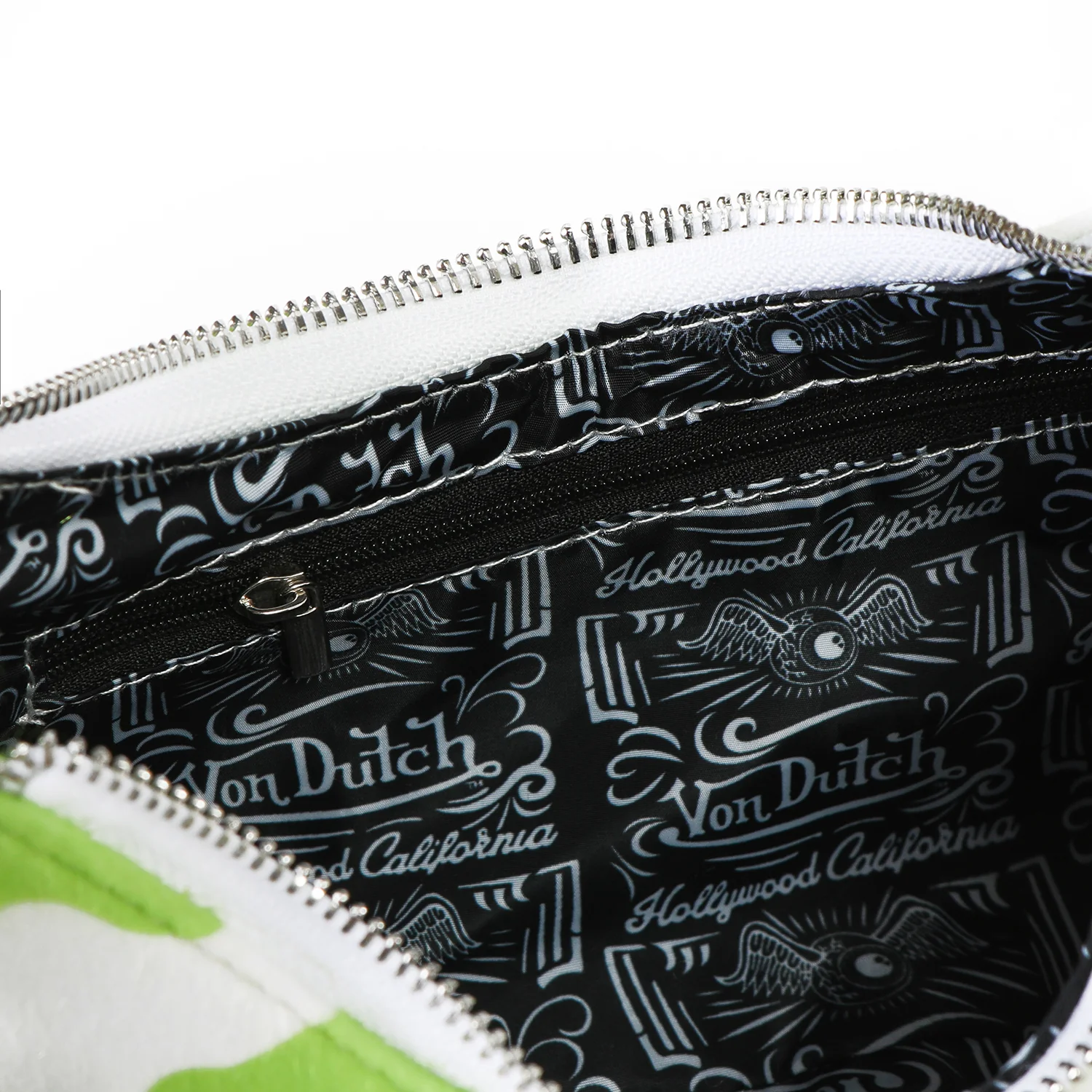 828-vegan-pony-hair-lime-cow-print-shoulder-bag-5.webp Vegan Pony Hair Lime Cow Print Shoulder Bag