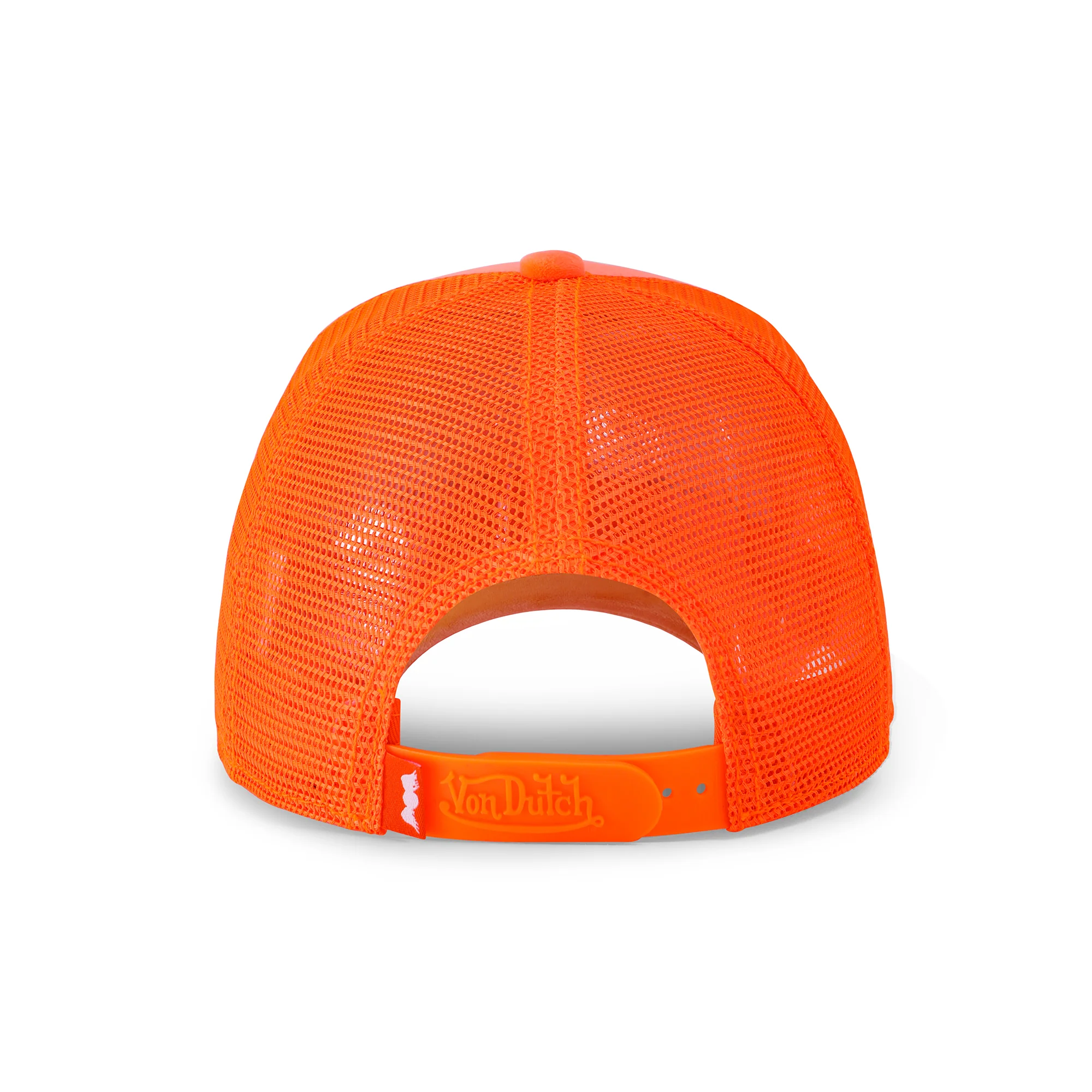 83-neon-orange-velvet-trucker-hat-4.webp Neon Orange Velvet Trucker Hat