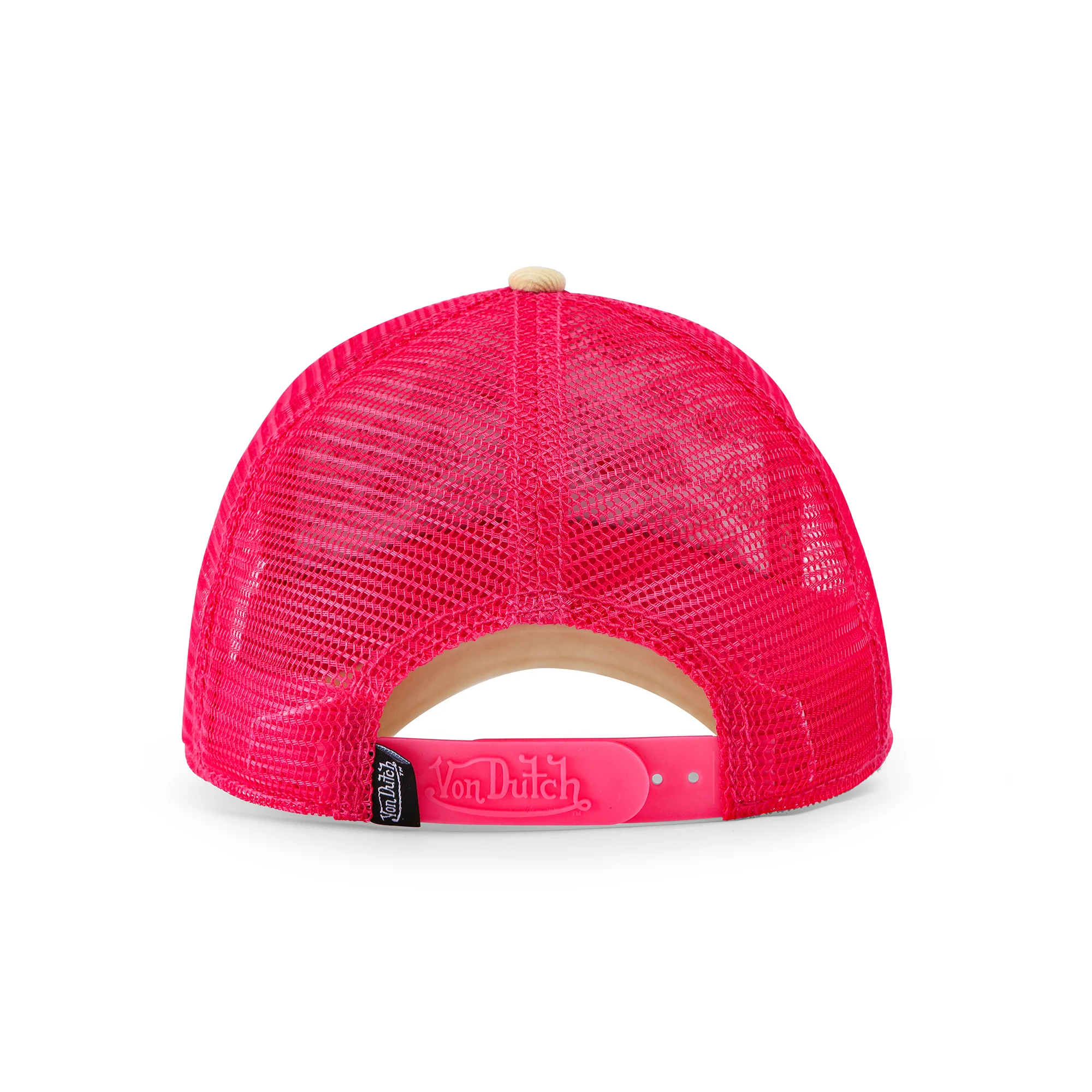 85-pink-sequin-on-beige-trucker-hat-4.webp Pink Sequin on Beige Trucker Hat