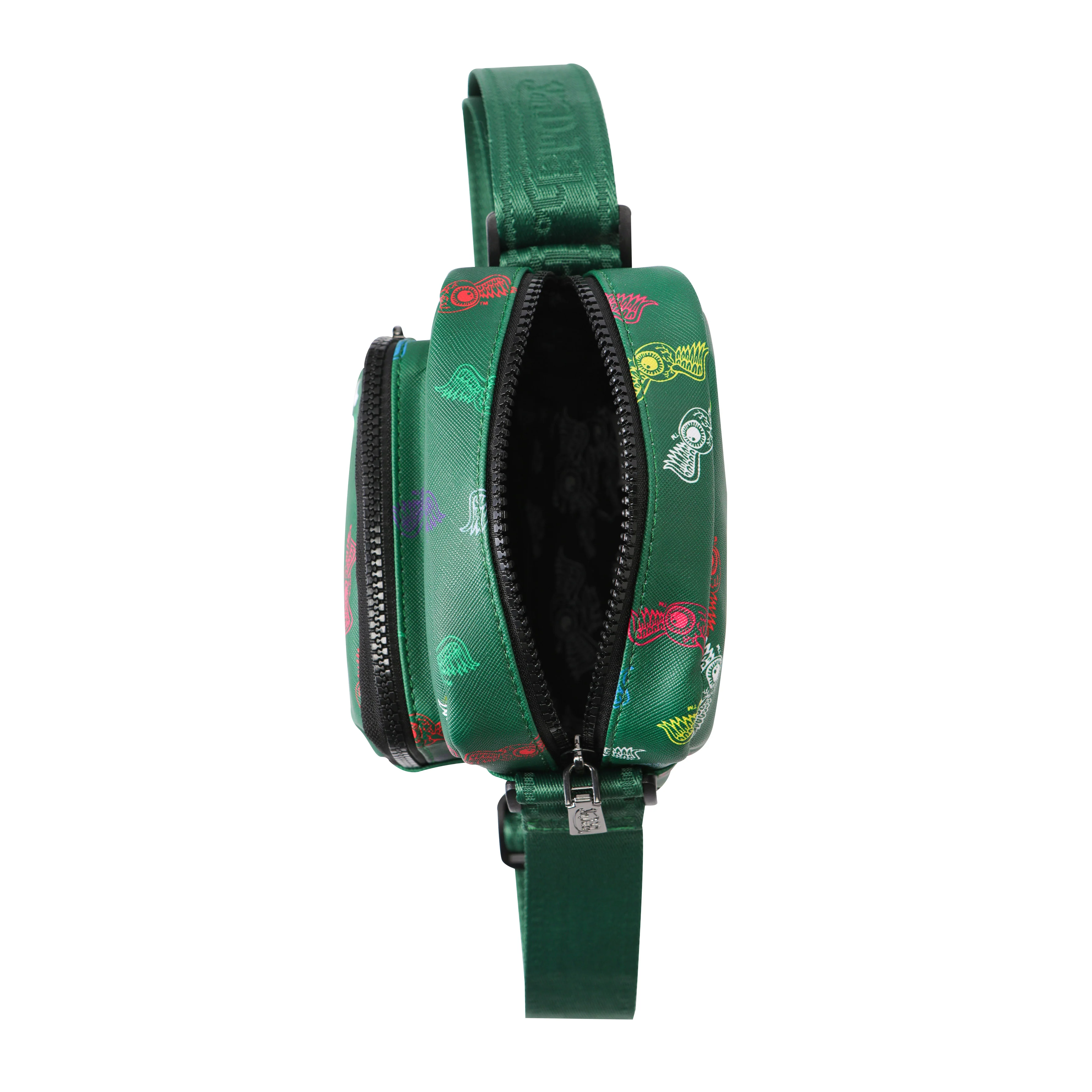 Men's Neon Logo Crossbody Bag - Green