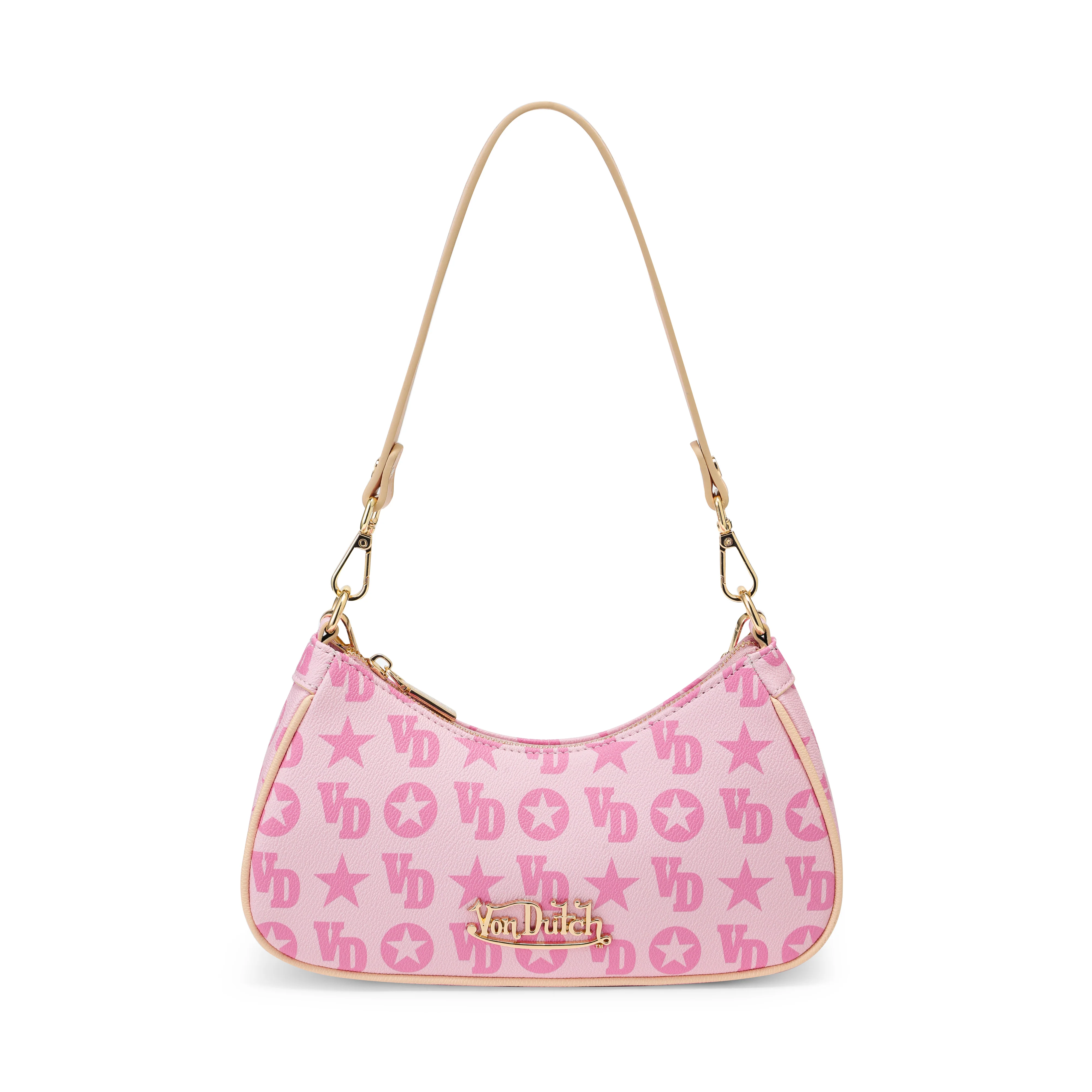 Pink Monogram Shoulder Bag