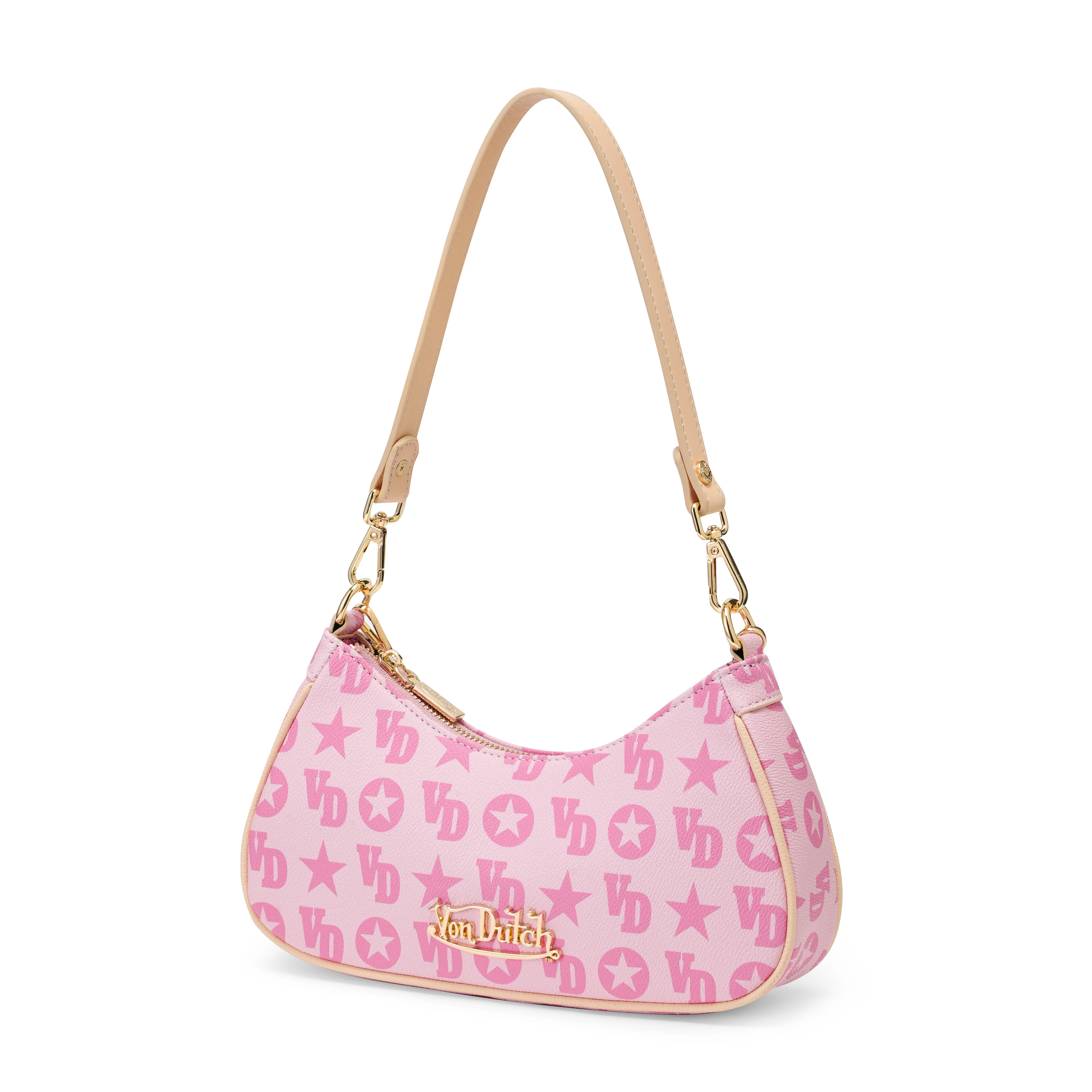 Pink Monogram Shoulder Bag