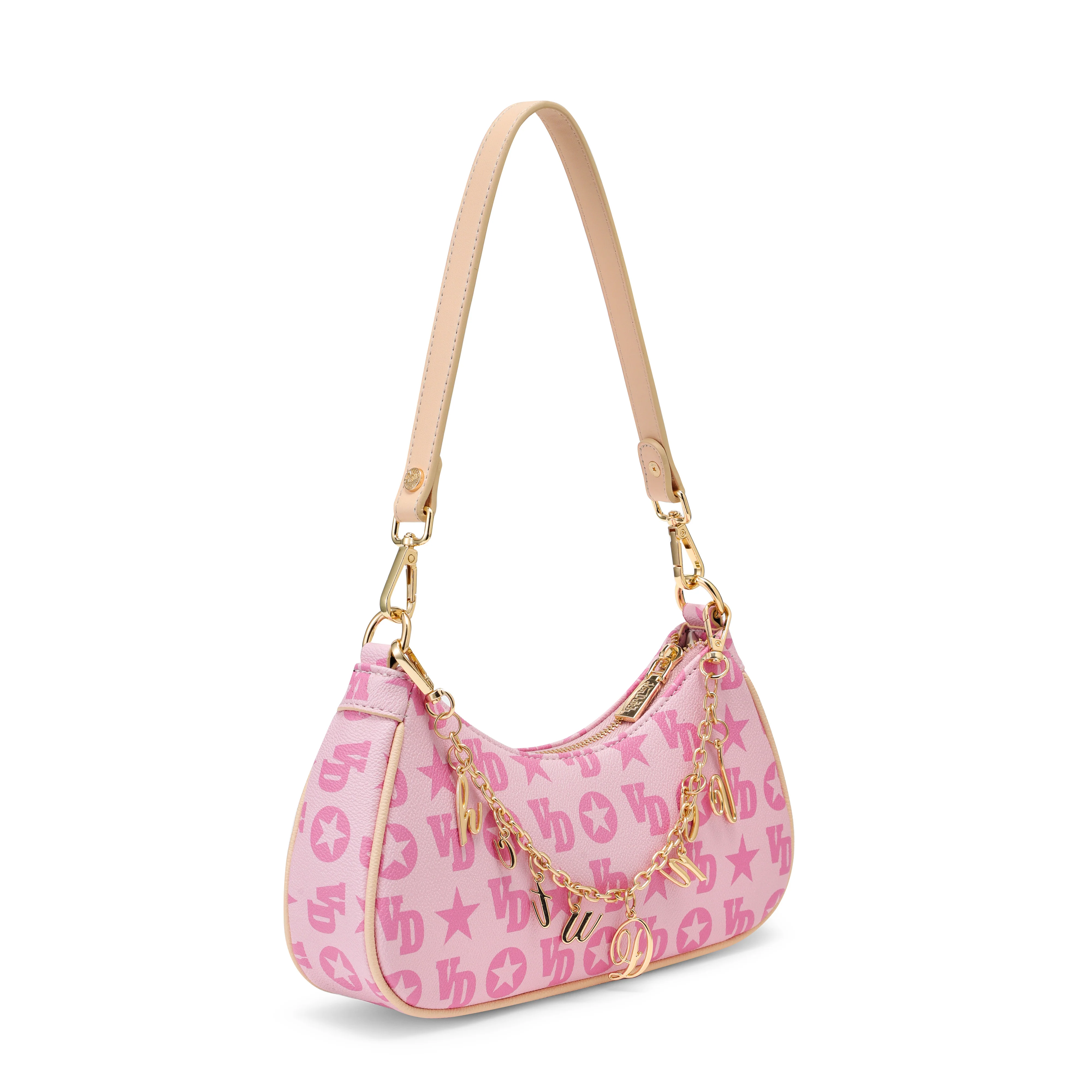 Pink Monogram Shoulder Bag