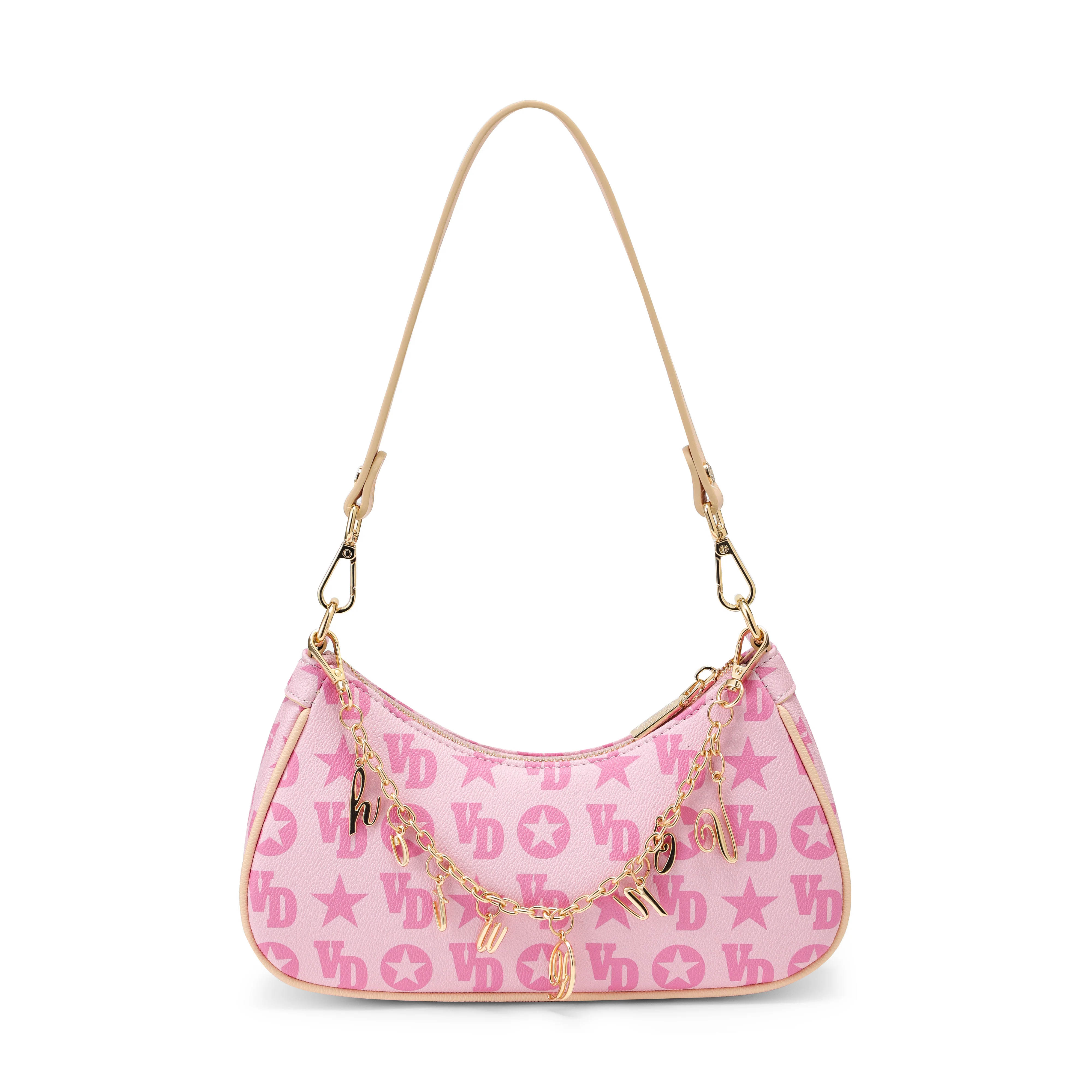 Pink Monogram Shoulder Bag