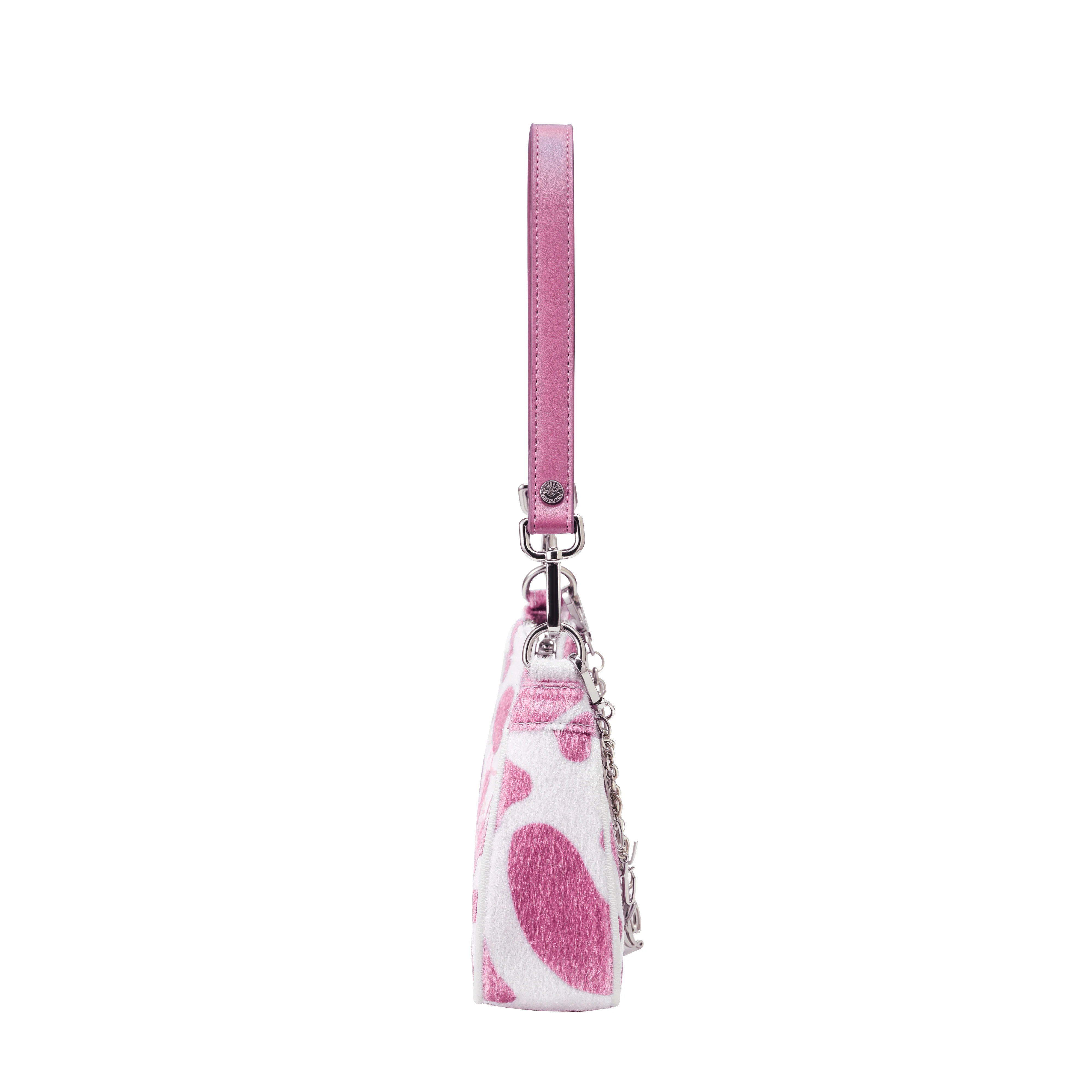 867-pink-cow-print-shoulder-bag-3.webp Pink Cow Print Shoulder Bag