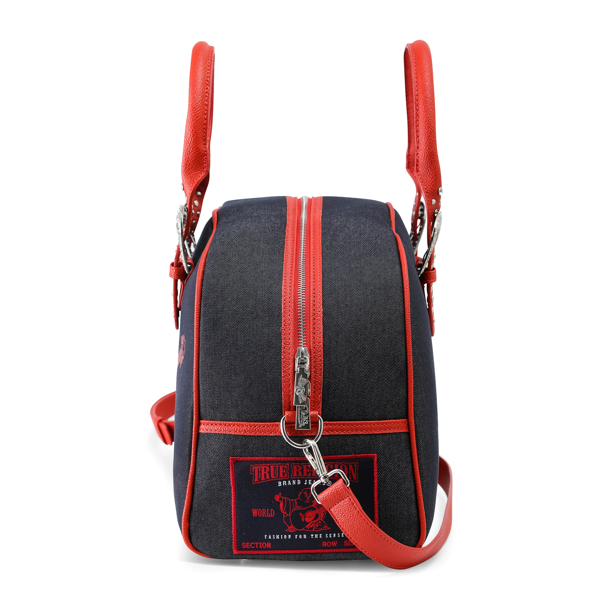 879-von-dutch-x-true-religion-duffle-bag-black-denim-4.webp Von Dutch x True Religion Duffle Bag - Black Denim