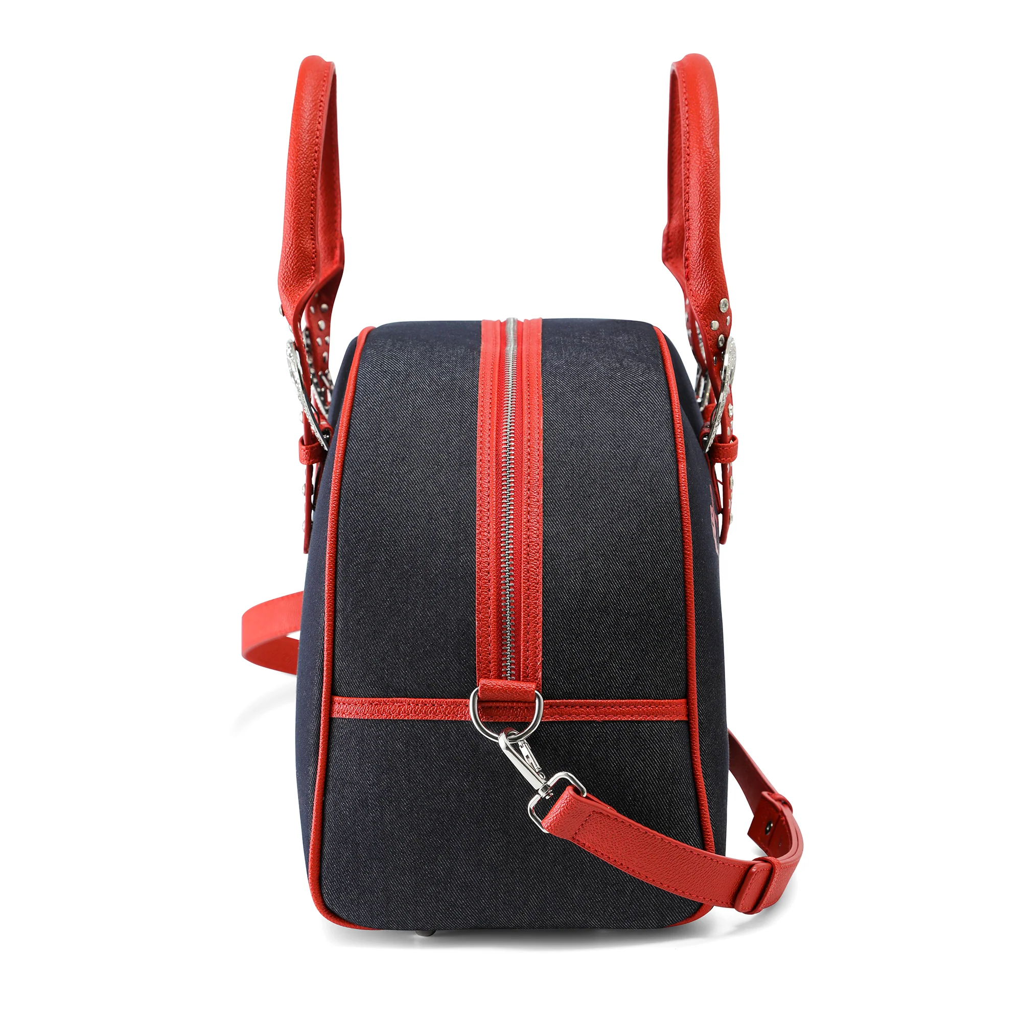 879-von-dutch-x-true-religion-duffle-bag-black-denim-5.webp Von Dutch x True Religion Duffle Bag - Black Denim