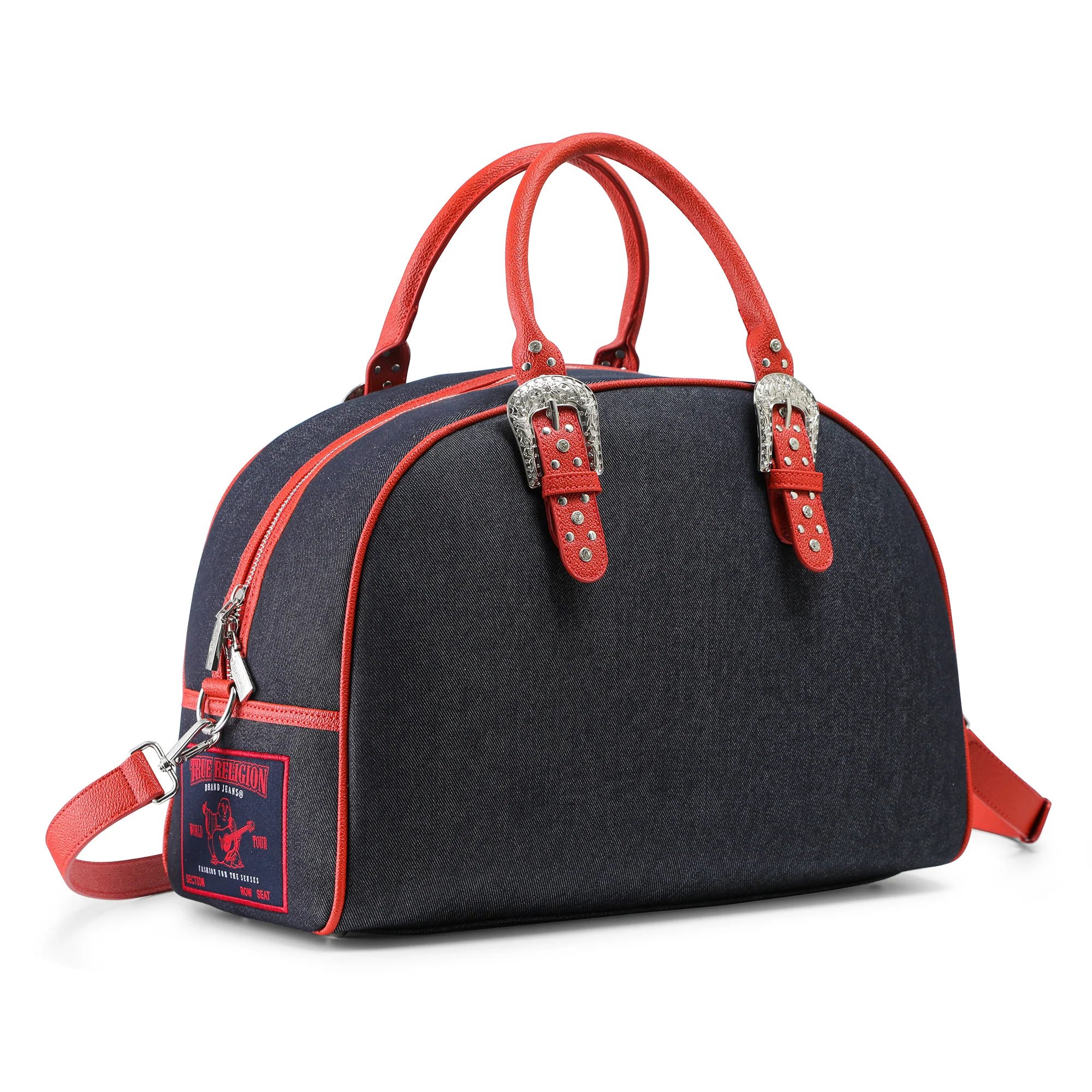 879-von-dutch-x-true-religion-duffle-bag-black-denim-7.webp Von Dutch x True Religion Duffle Bag - Black Denim