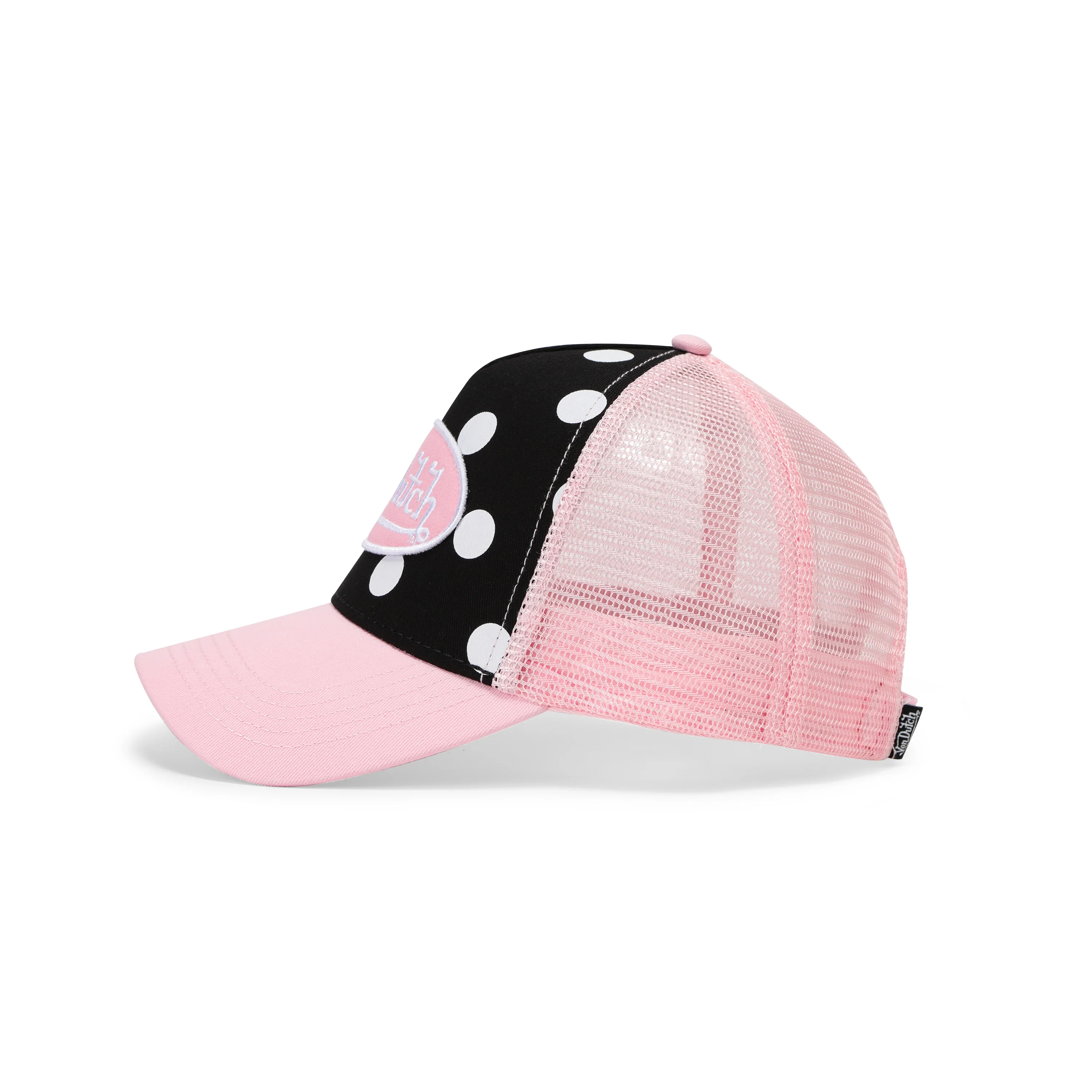 914-polka-dot-trucker-hat-pink-3.webp Polka Dot Trucker Hat - Pink