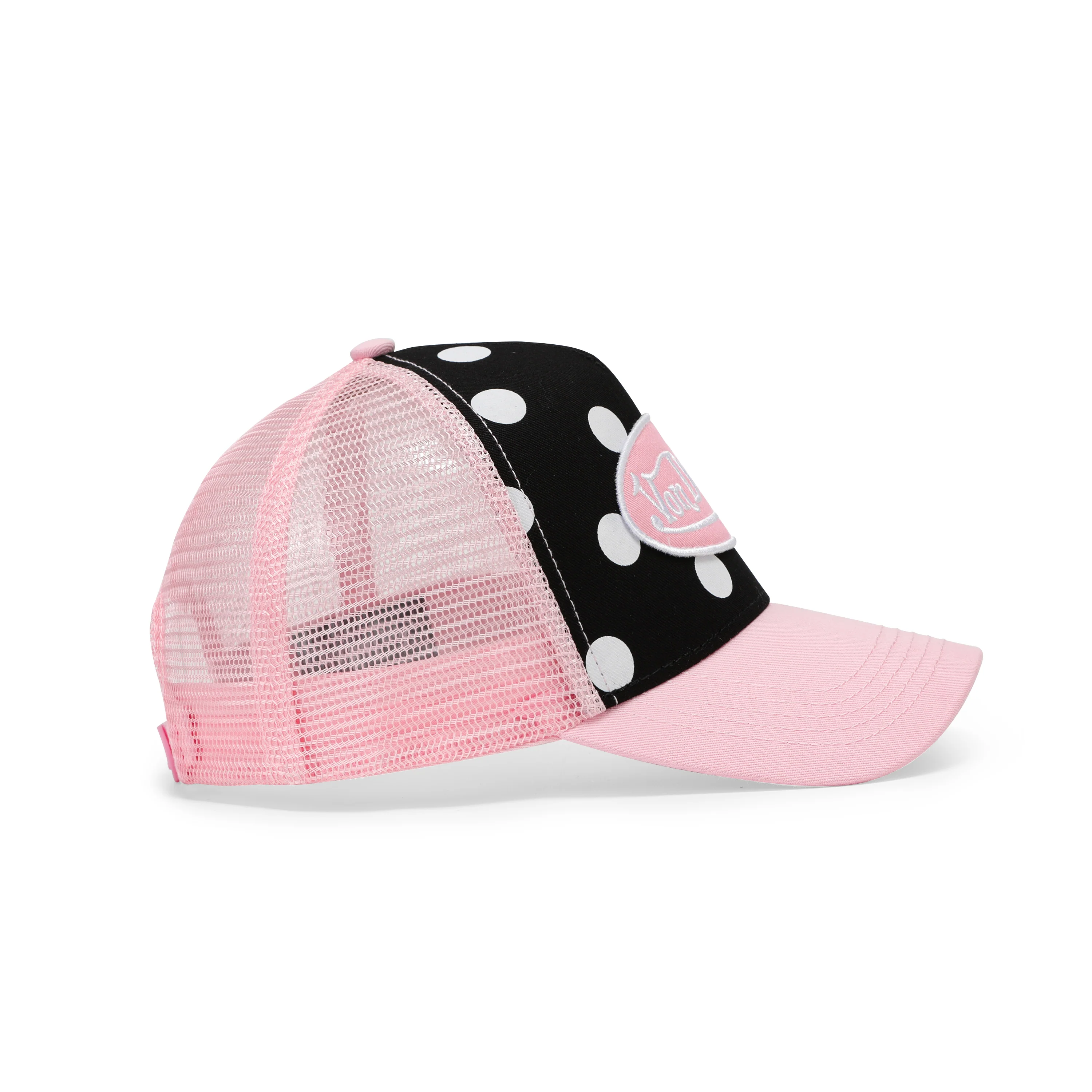 914-polka-dot-trucker-hat-pink-5.webp Polka Dot Trucker Hat - Pink