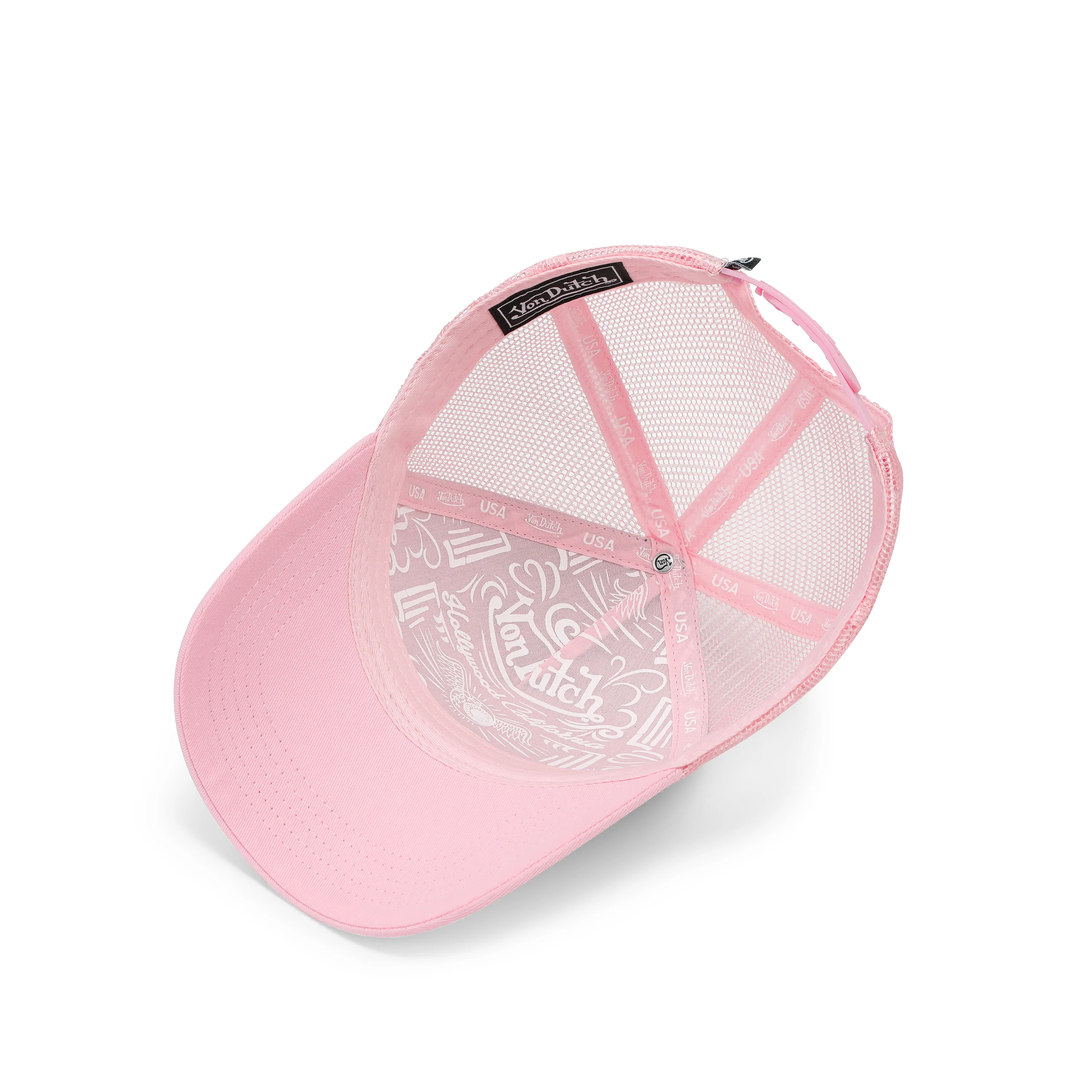 914-polka-dot-trucker-hat-pink-7.webp Polka Dot Trucker Hat - Pink