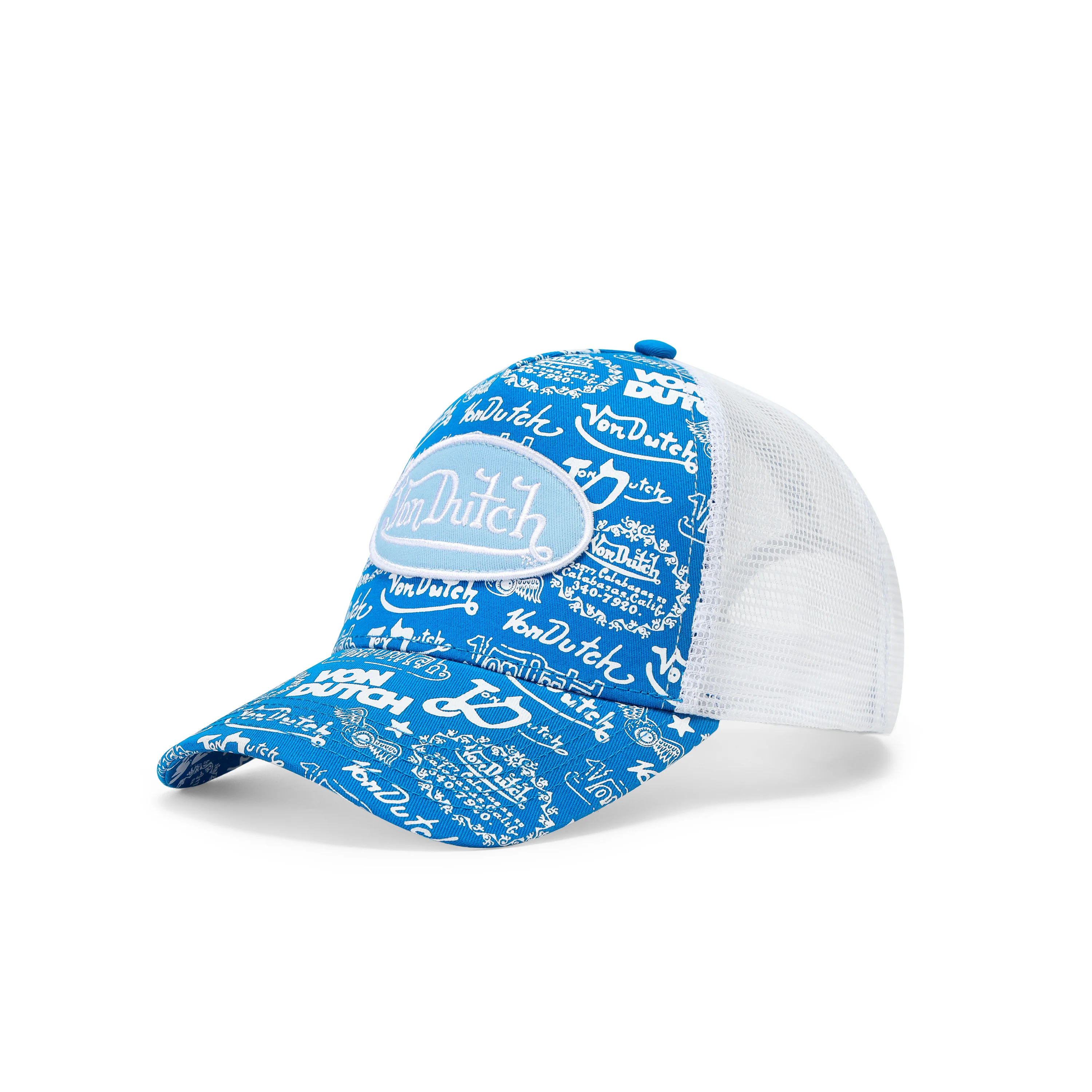 925-logo-stamp-trucker-hat-blue-2.webp Logo Stamp Trucker Hat - Blue